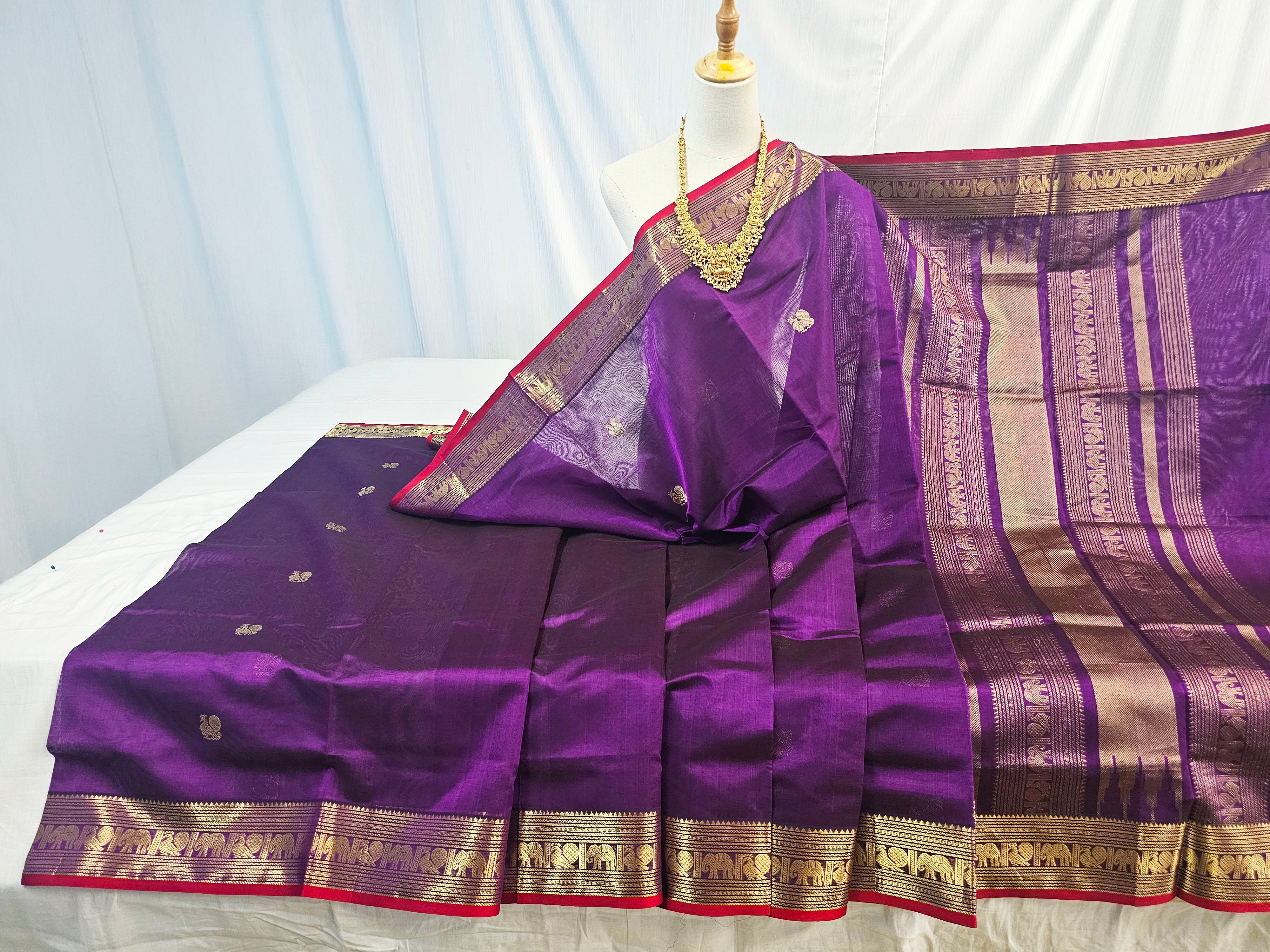 Kanchipuram Pure Silk Cotton Saree
