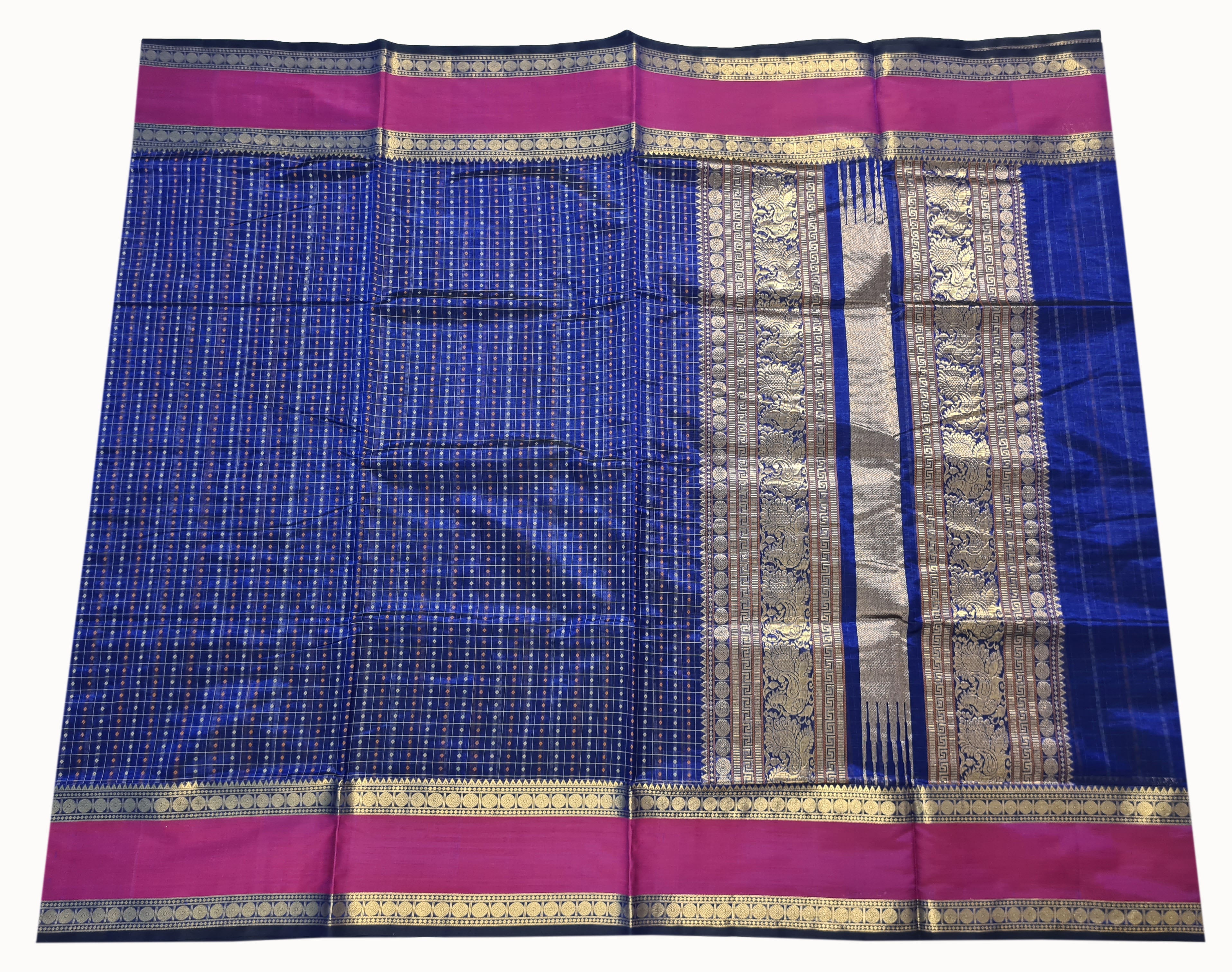 MmmKanchipuram Pure Silk Cotton Saree