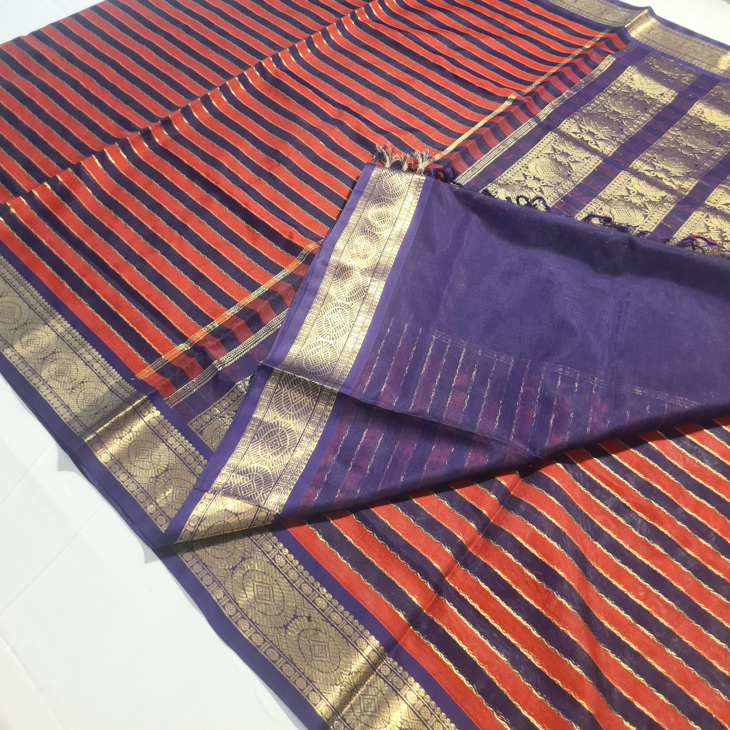 Kanchipuram Pure Silk Cotton Saree