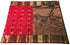 Kanchi Vegan Silk Saree With Contrast Blouse and Rich Jari Pallu