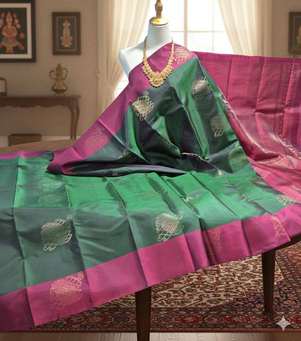 Kanchipuram Pure Soft Silk Saree