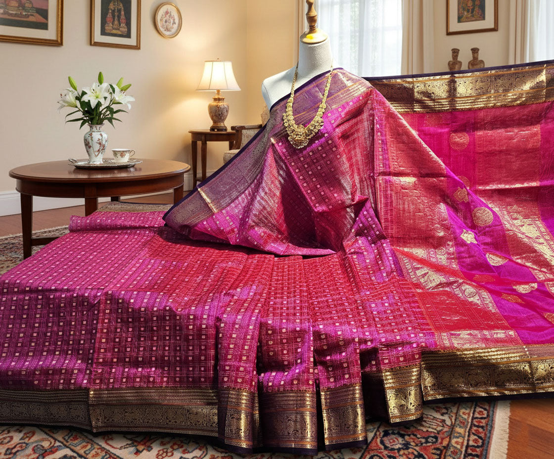 Kanchipuram Pure Silk Cotton Saree