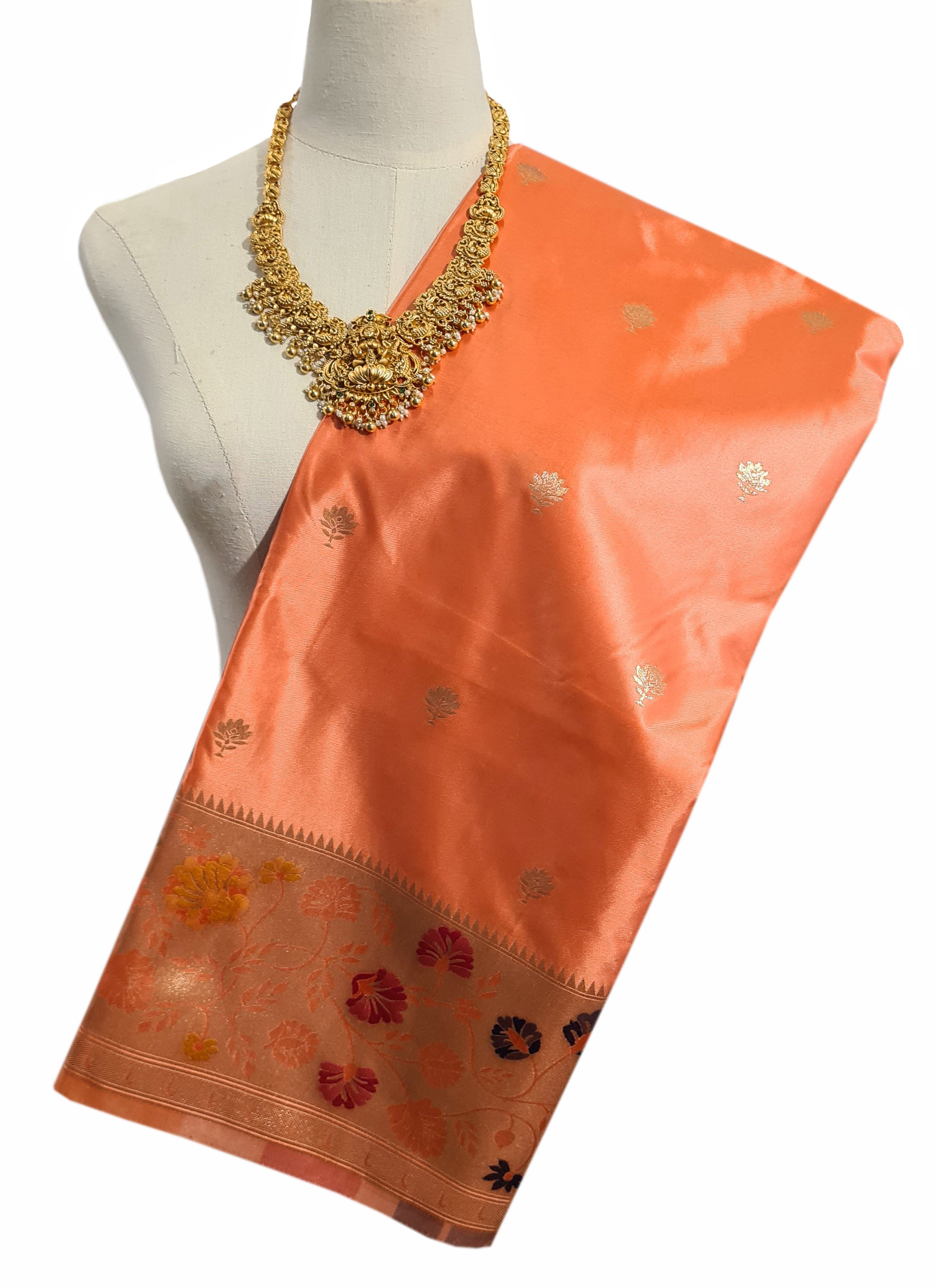 Bengaluru Crape Antic Silk Meena Sarees