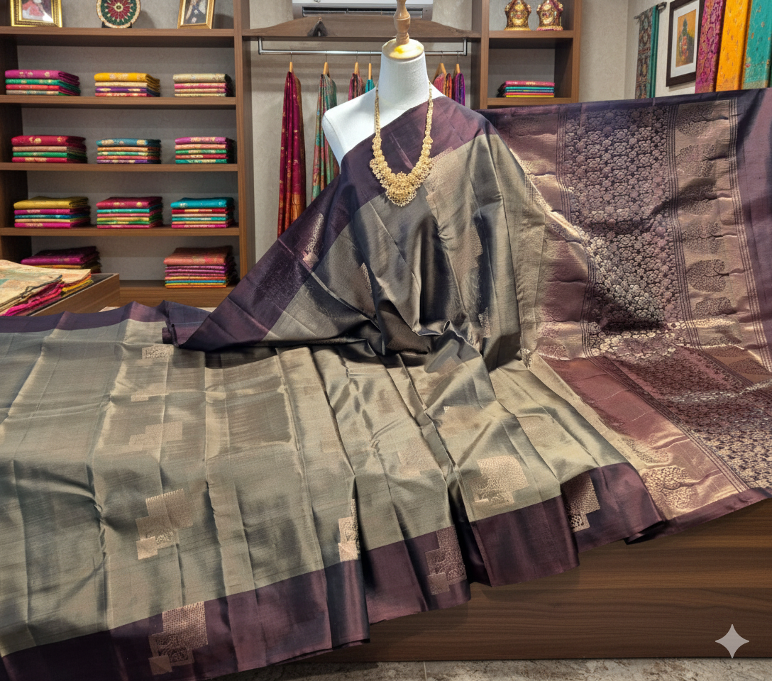 Kanchipuram Pure Soft Silk Saree