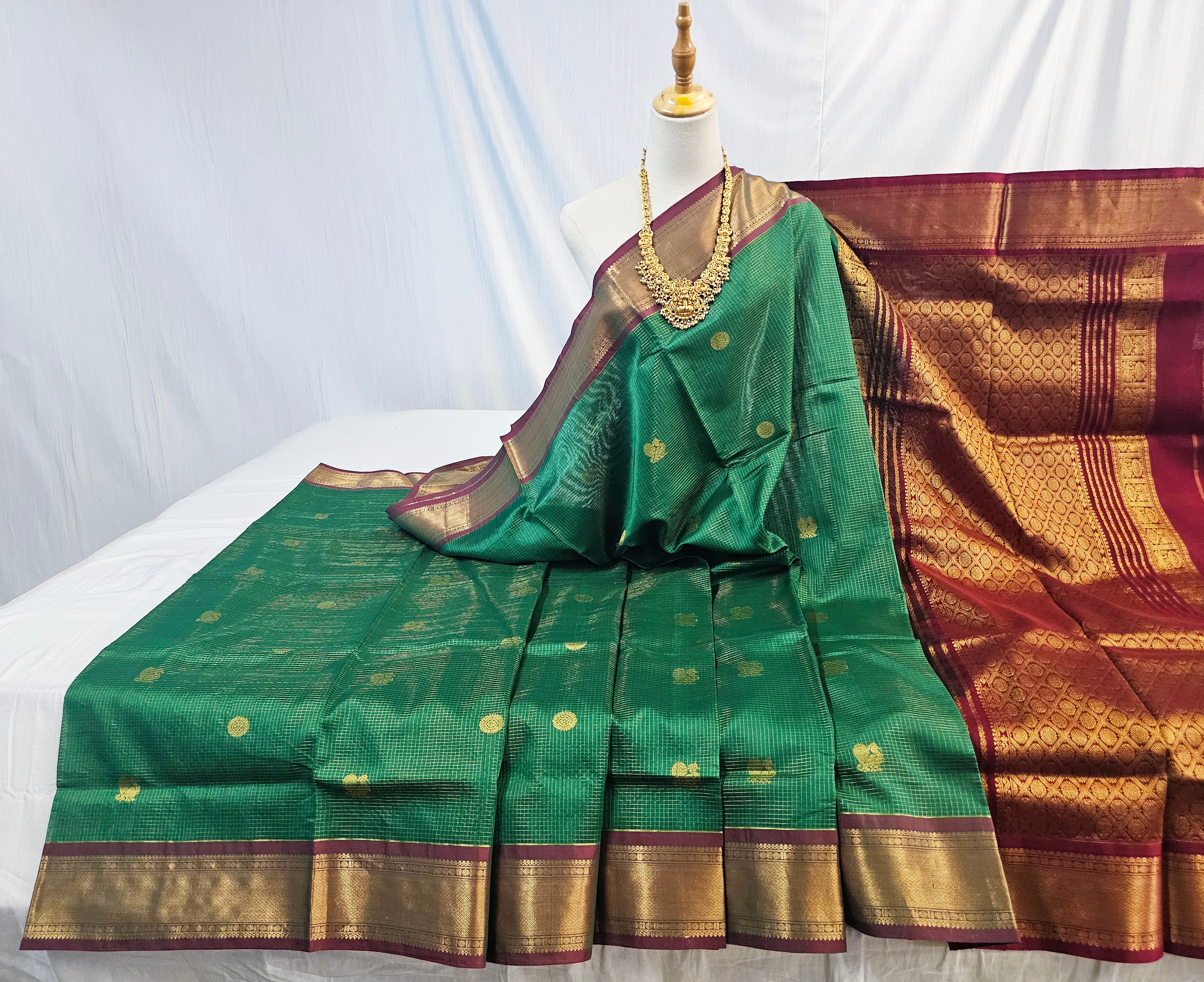 Kanchipuram Pure Silk Cotton Saree
