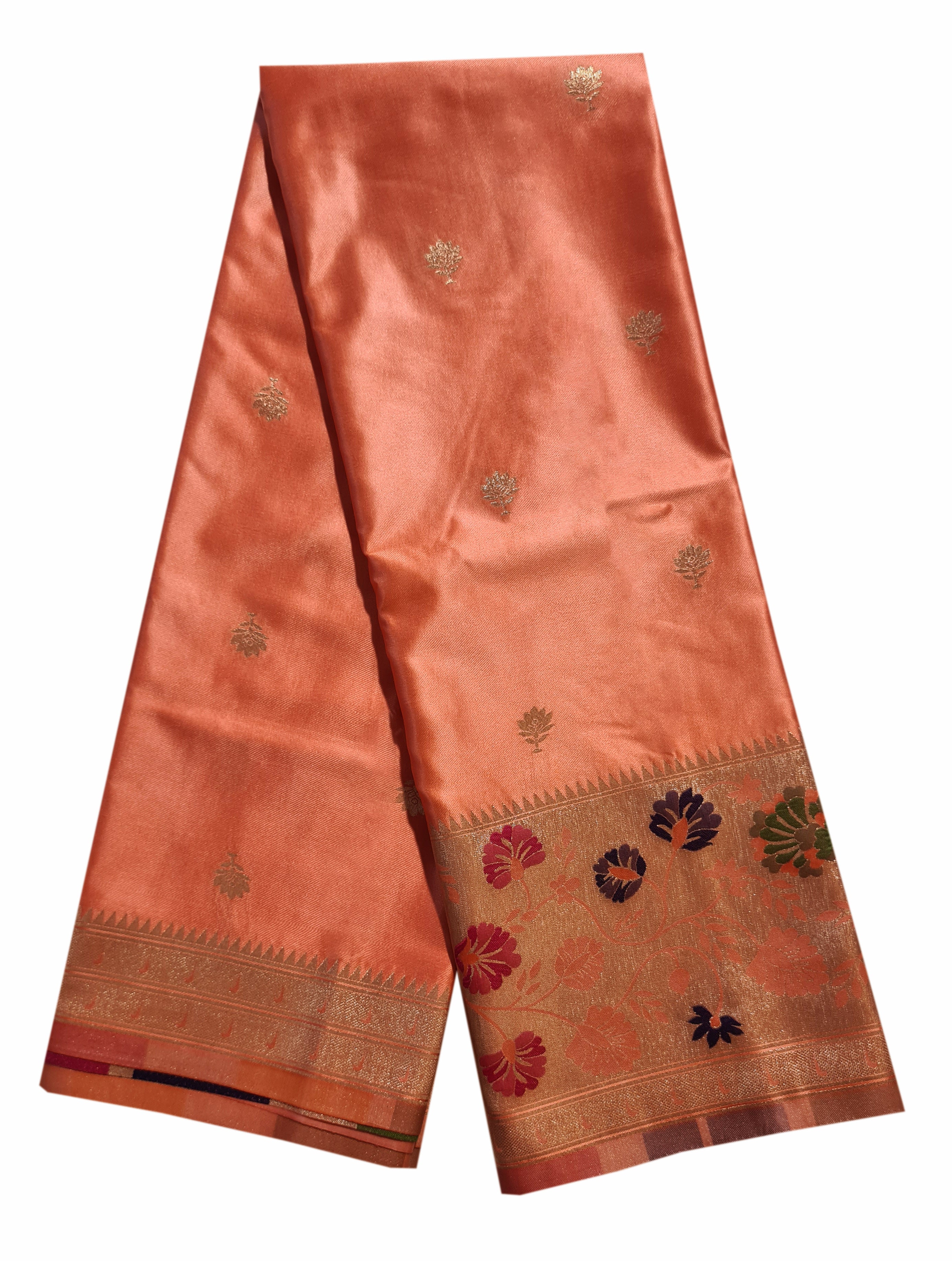 Bengaluru Crape Antic Silk Meena Sarees