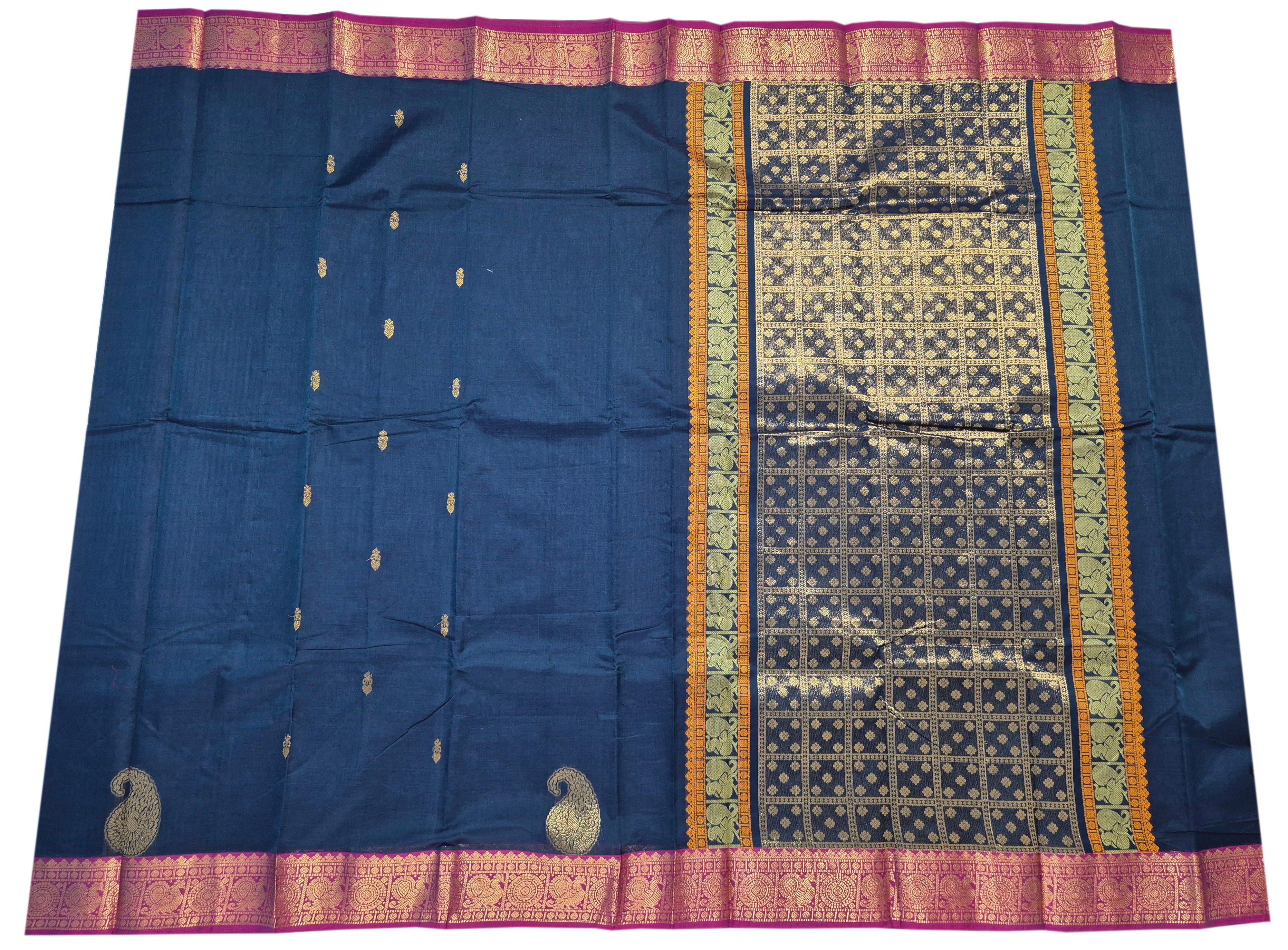 Kanchipuram Rich pallu Pure Rich Cotton Sarees