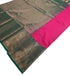 Kanchi Vegan Silk Saree With Contrast Blouse and Rich Jari Pallu