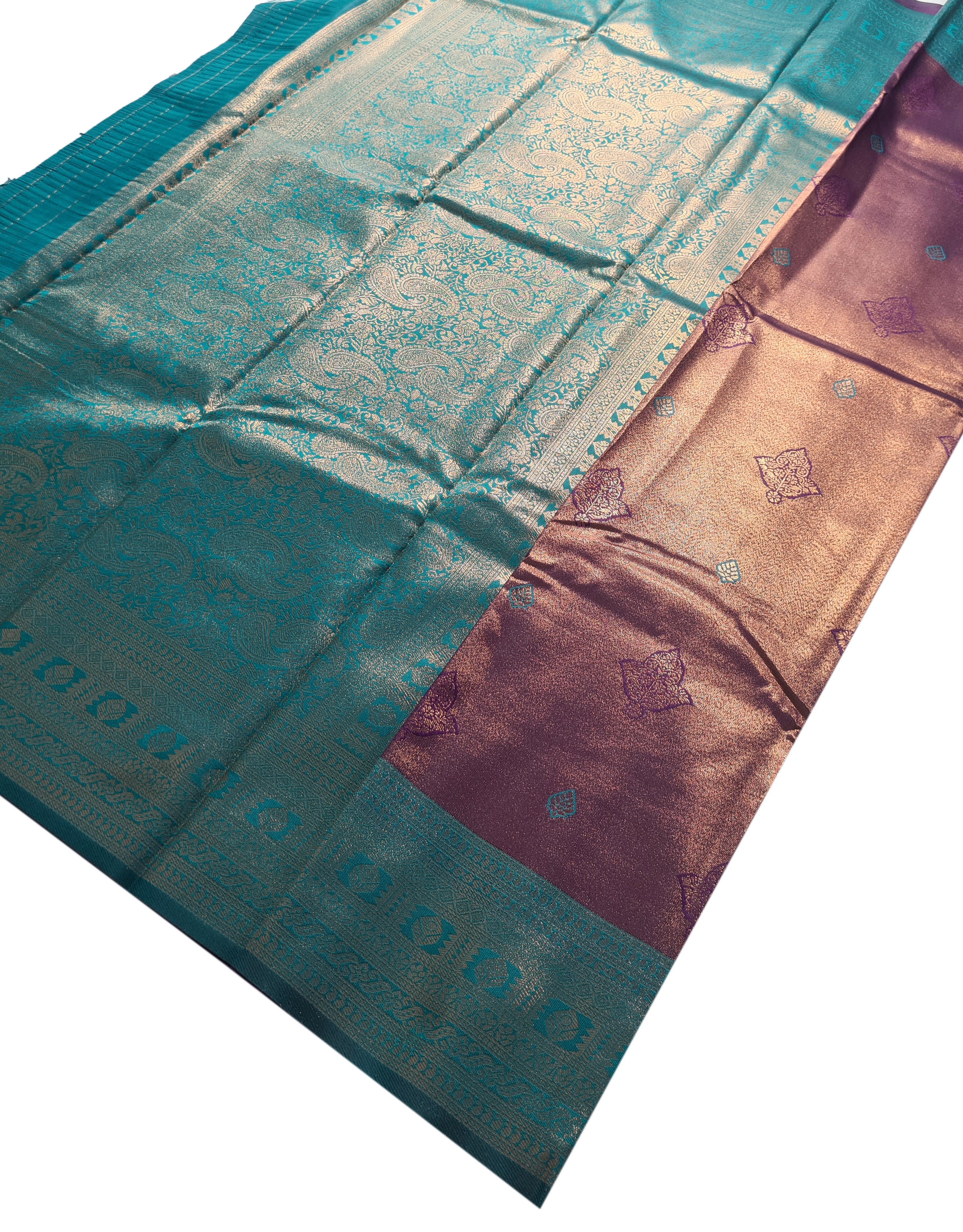 Antique Zari Butta Silk Saree