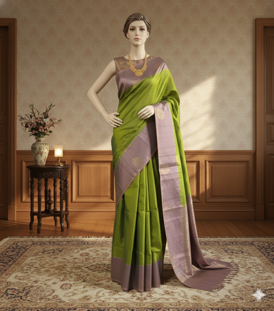 Kanchipuram Pure Soft Silk Saree