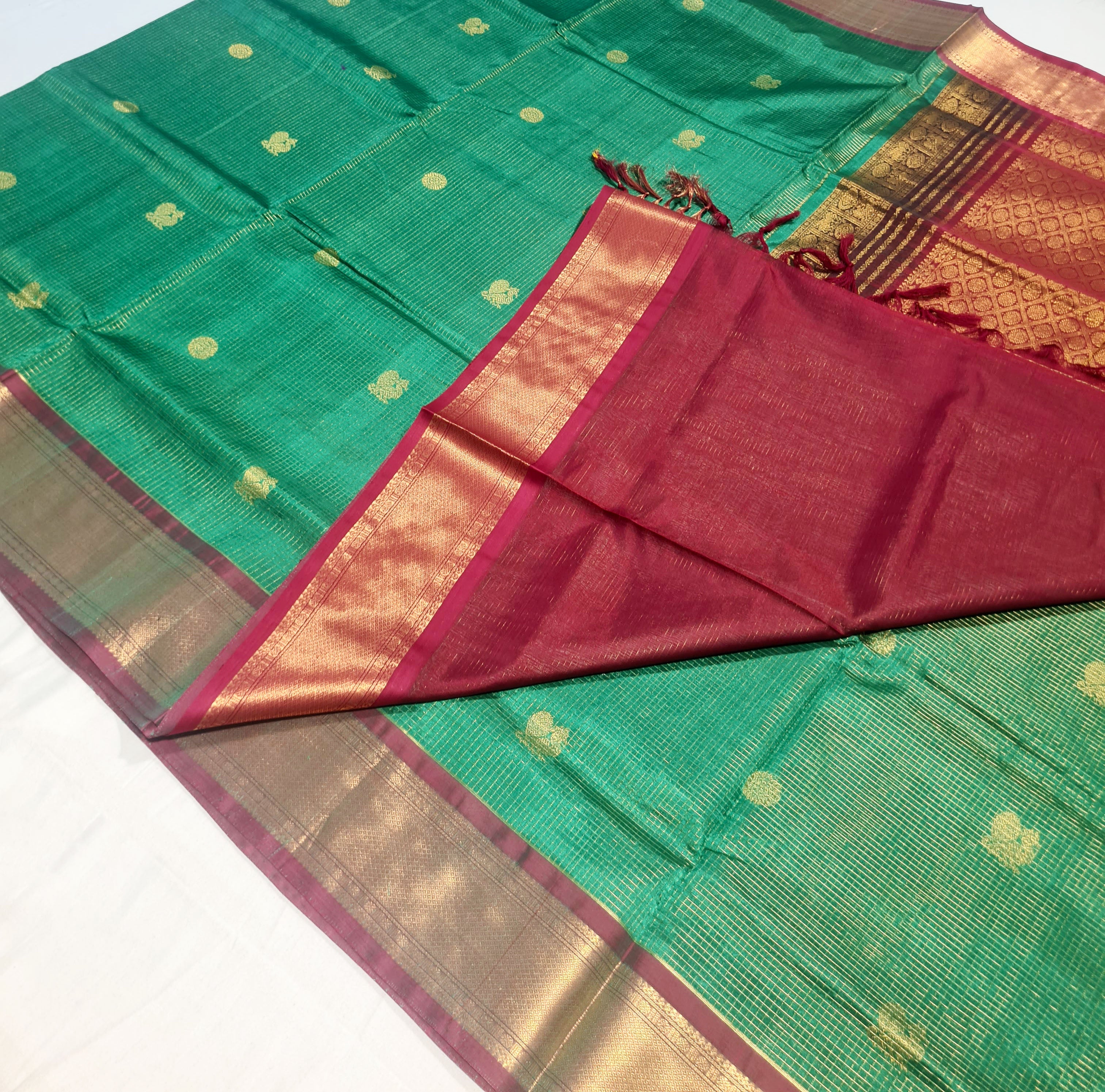Kanchipuram Pure Silk Cotton Saree