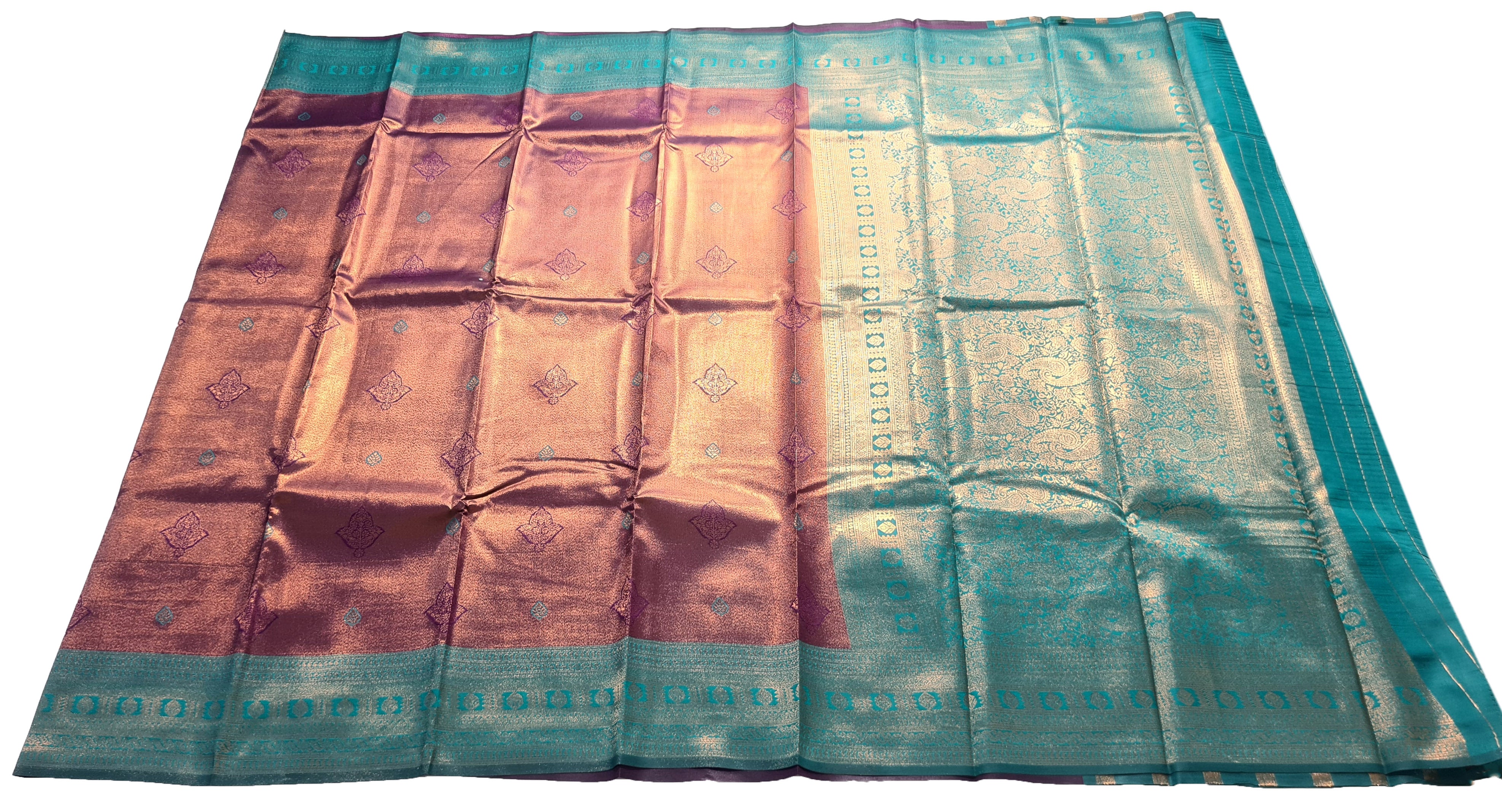 Antique Zari Butta Silk Saree
