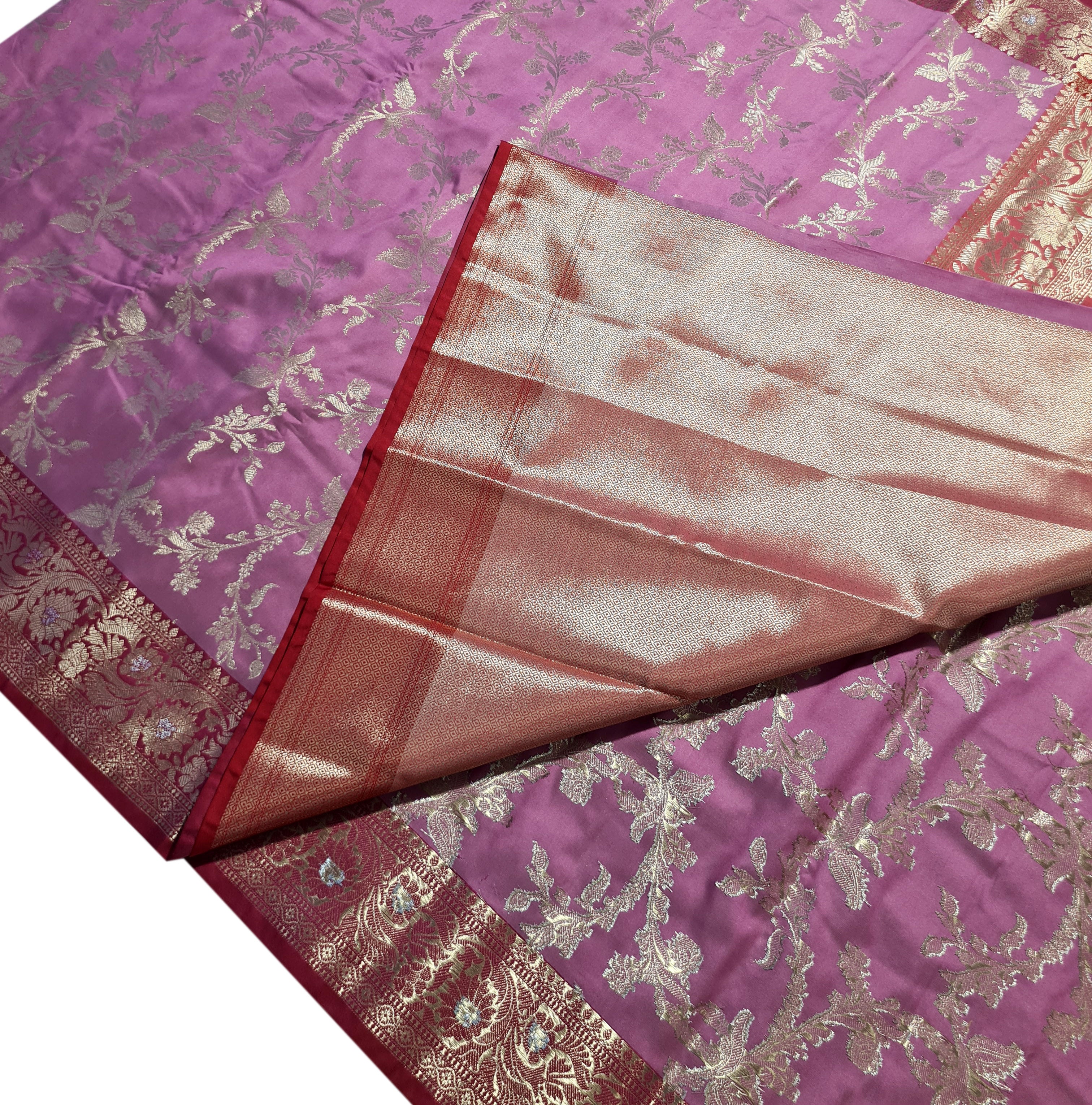 Banarasi Katan Jaal Silk Sarees