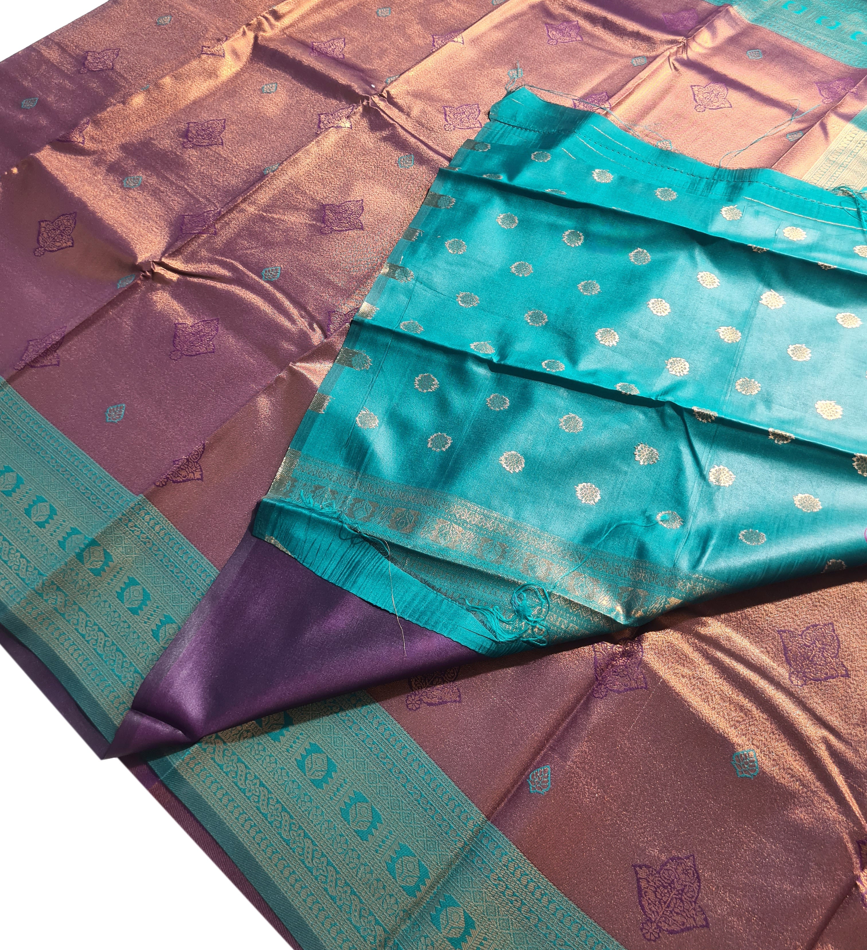 Antique Zari Butta Silk Saree