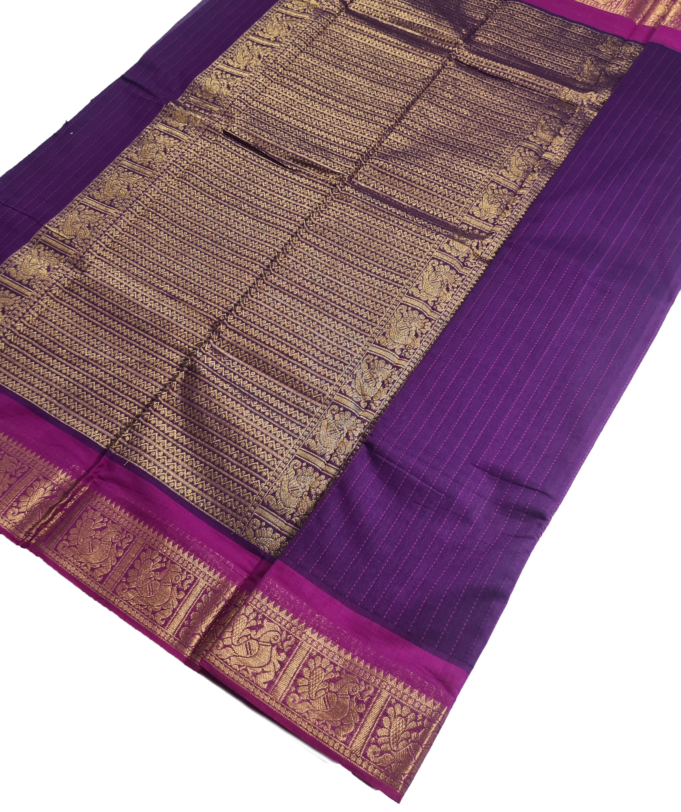 Kanchipuram Pure Rich Cotton Saree with Blouse