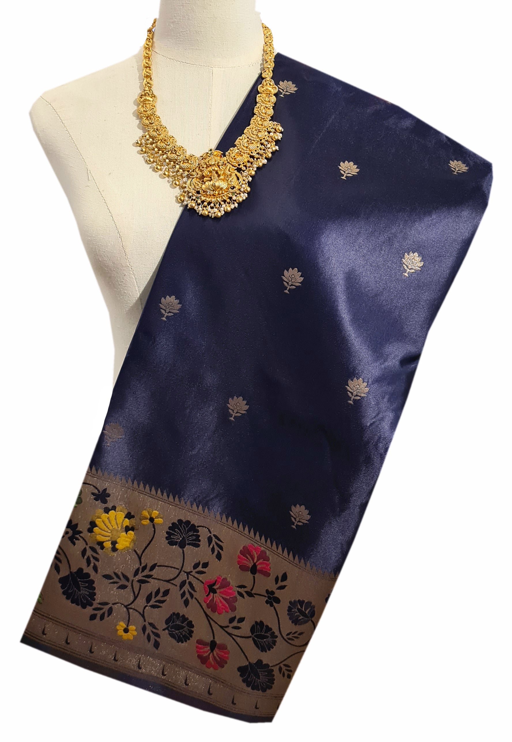 Bengaluru Crape Antic Silk Meena Sarees