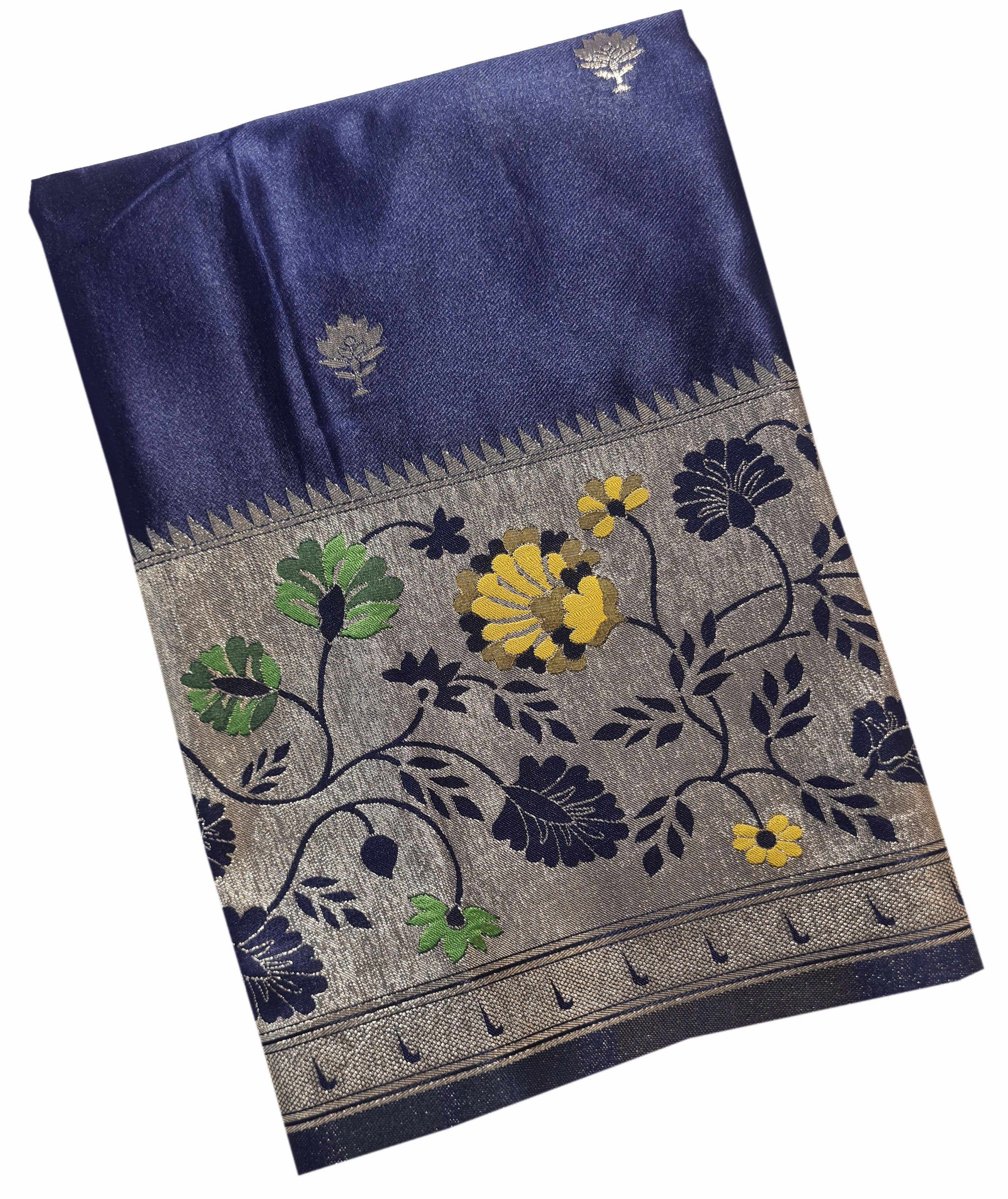Bengaluru Crape Antic Silk Meena Sarees