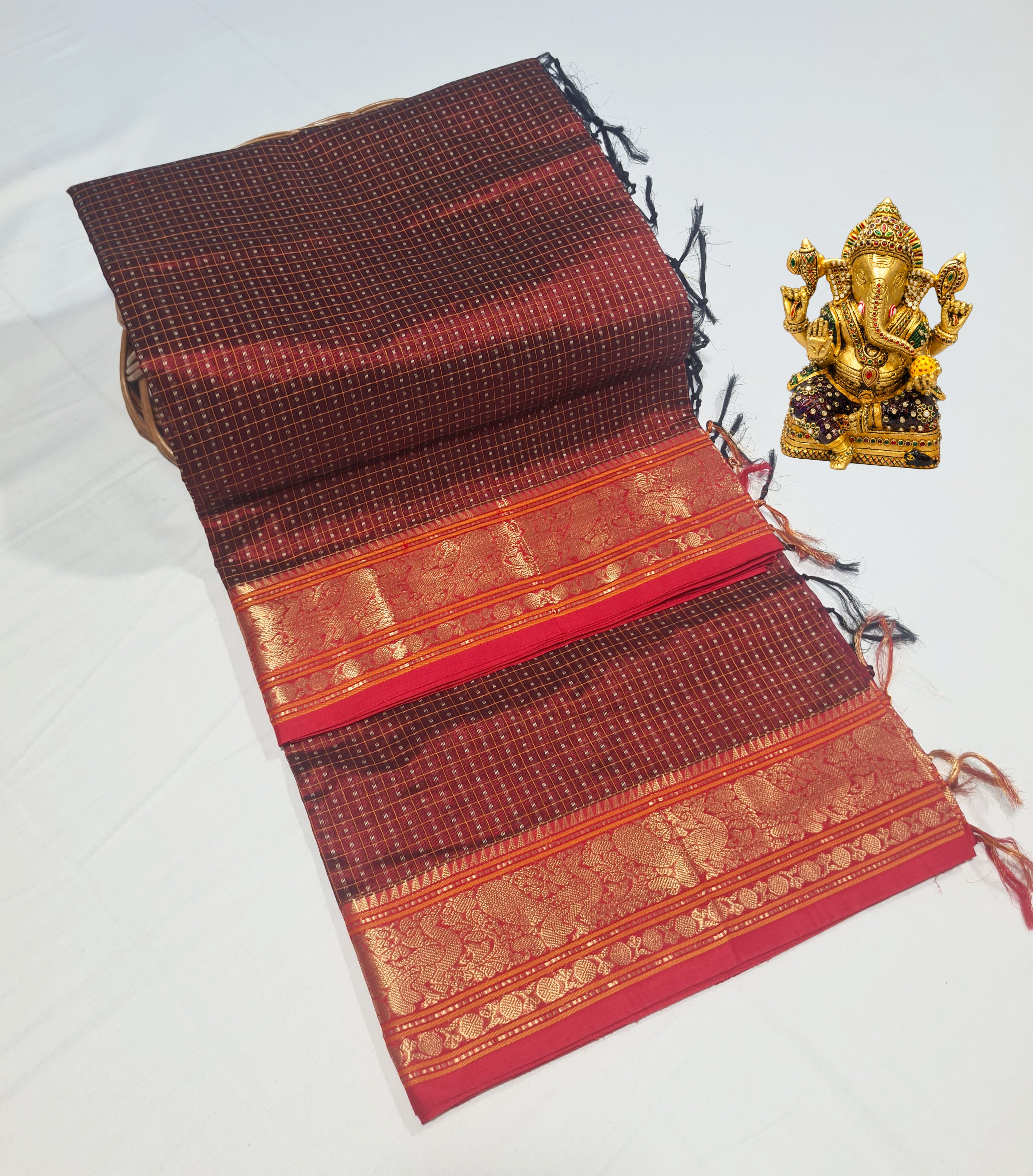 Kanchipuram Pure Silk Cotton Saree