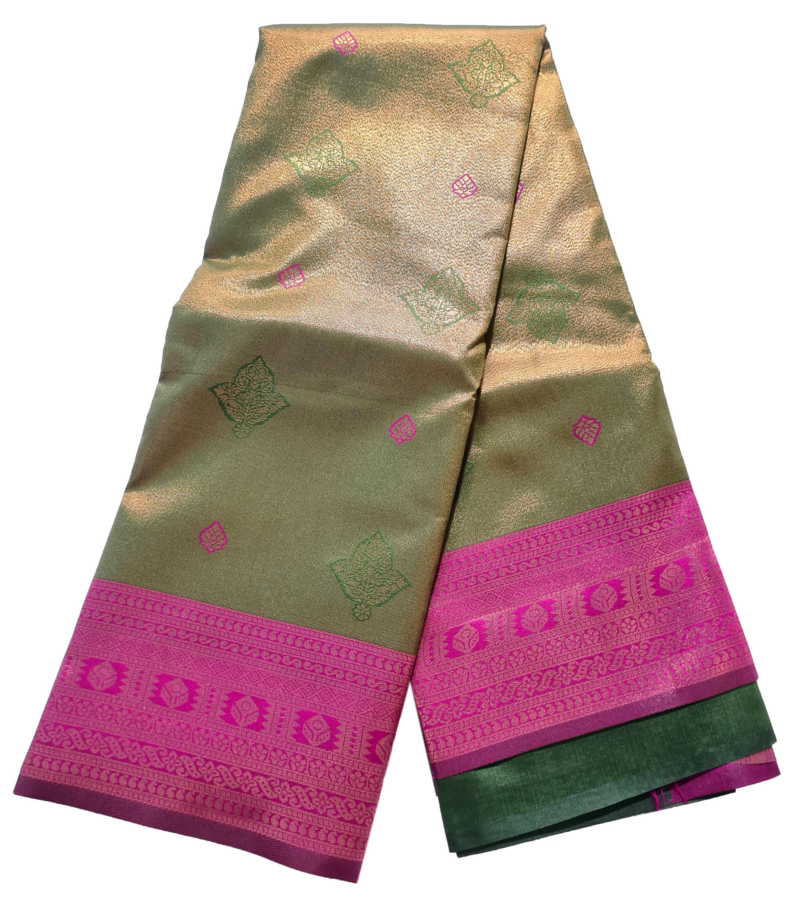 Antique Zari Butta Silk Saree