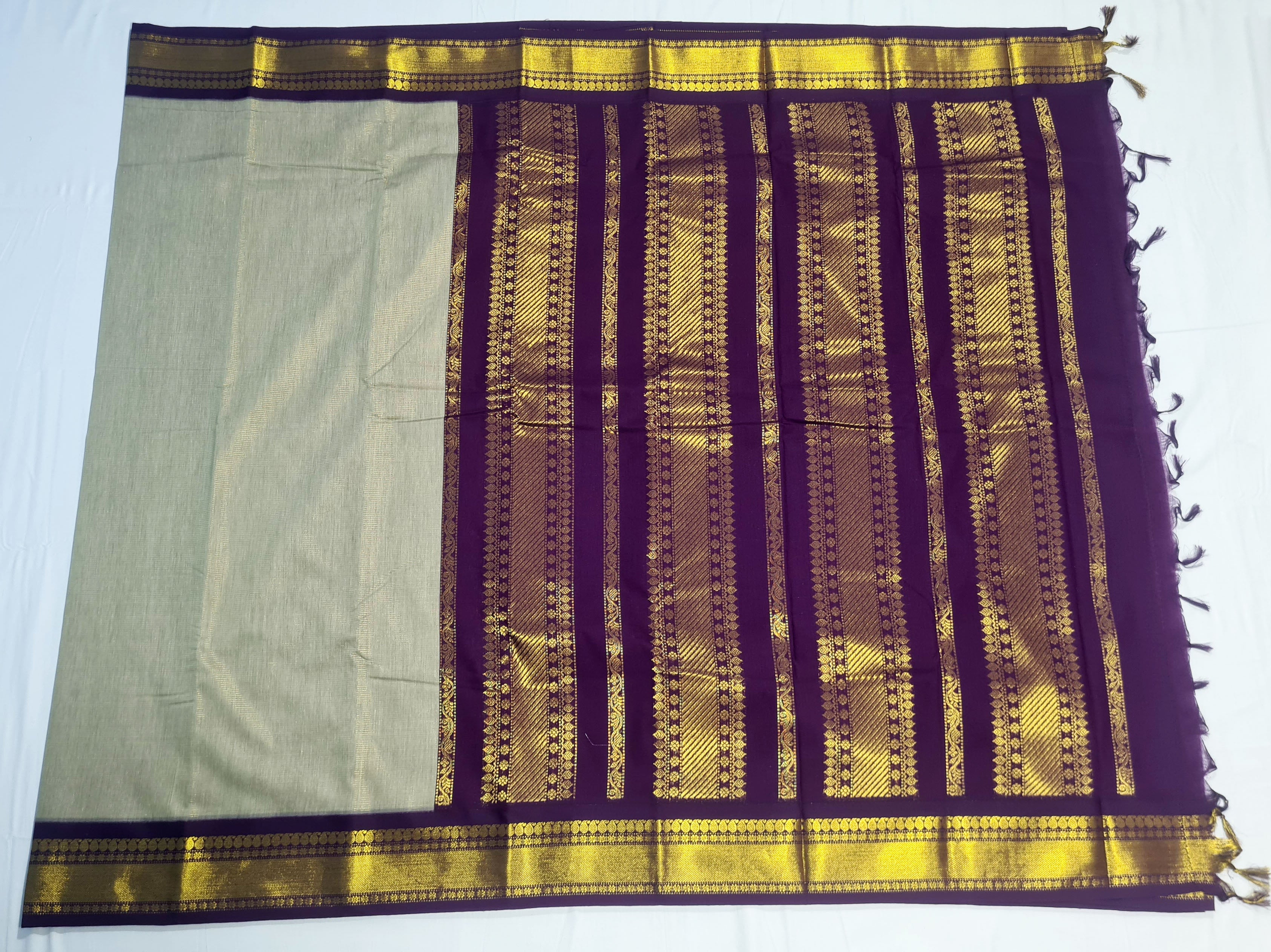 Kanchipuram Agarlic Cotton Sarees