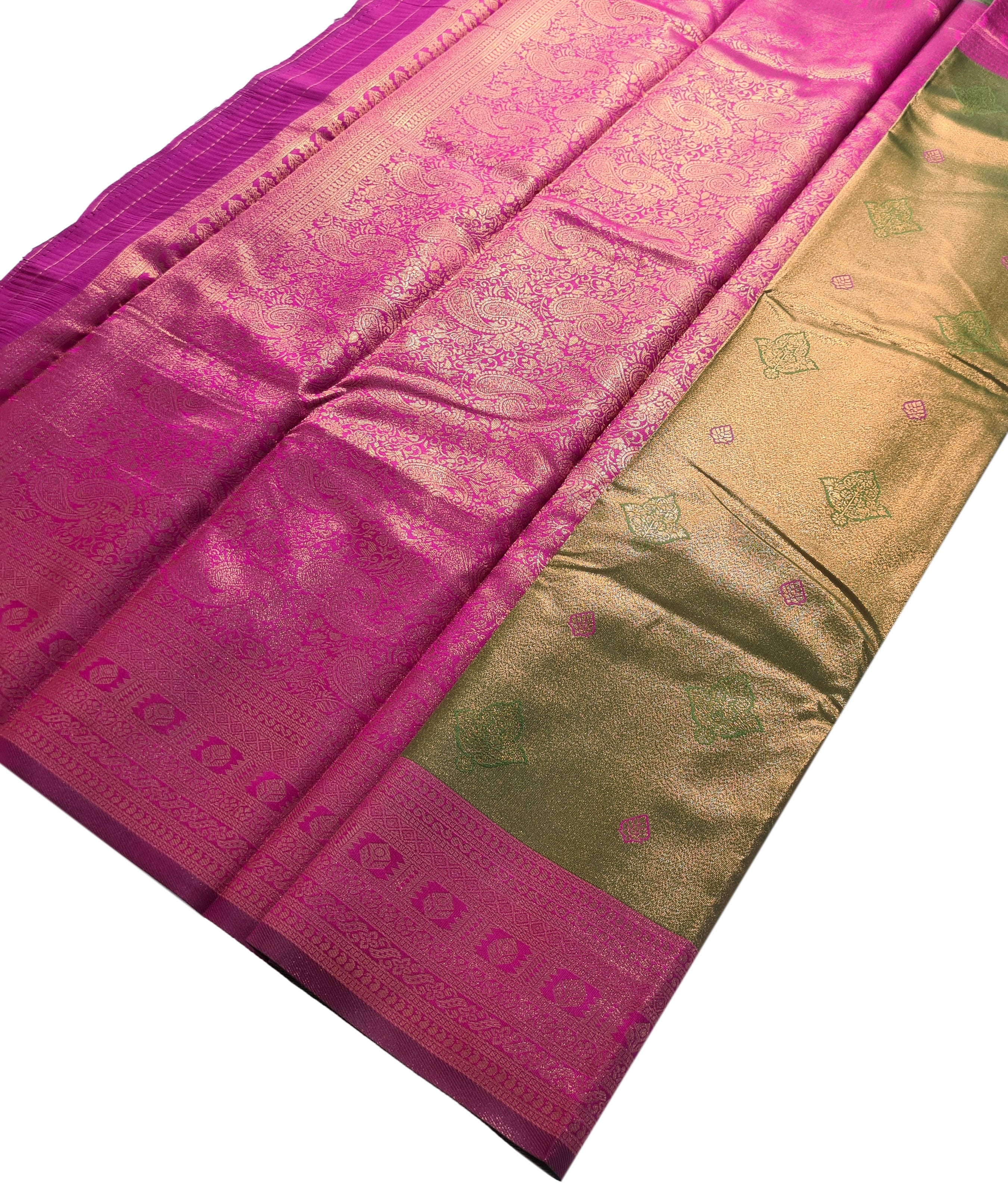 Antique Zari Butta Silk Saree