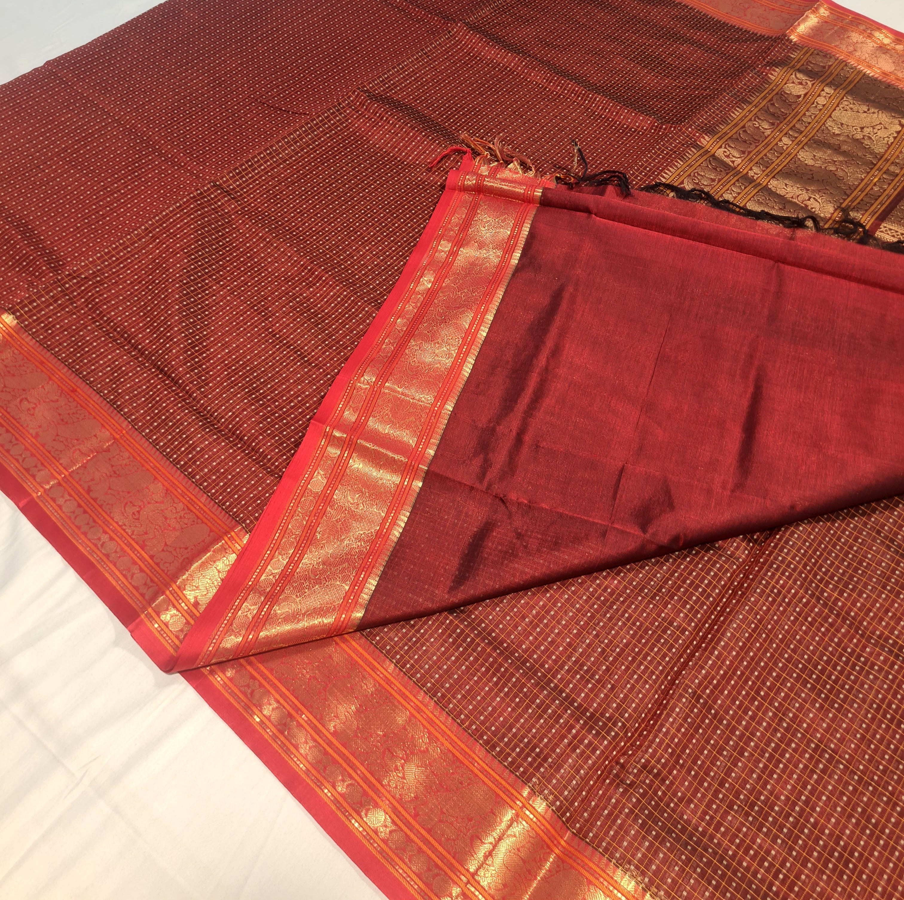 Kanchipuram Pure Silk Cotton Saree