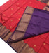 Kanchi Vegan Silk Saree With Contrast Blouse and Rich Jari Pallu
