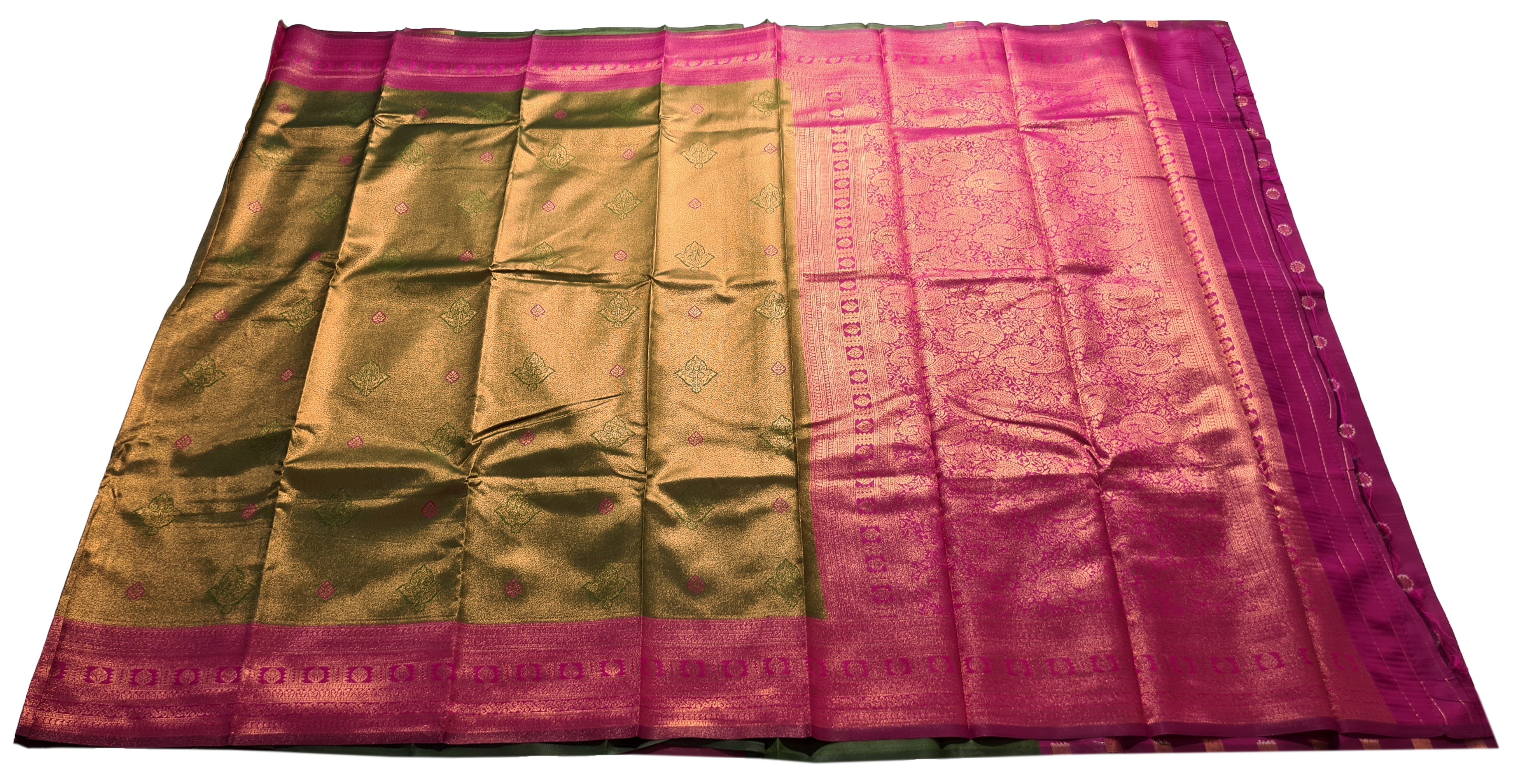 Antique Zari Butta Silk Saree