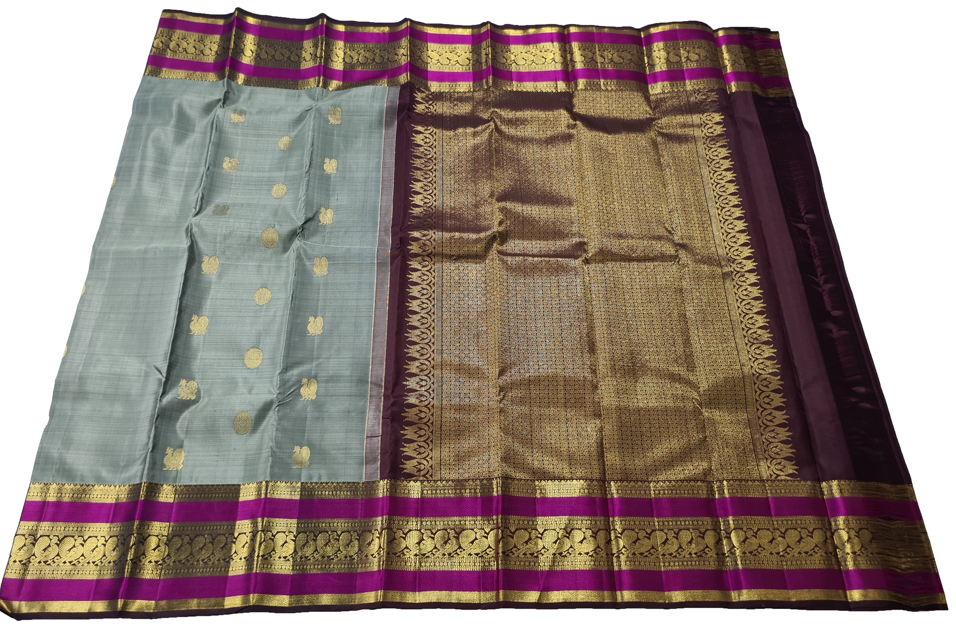 Pure zari Kanchipuram Pure Silk Saree
