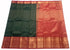Kanchi Vegan Silk Saree With Contrast Blouse and Rich Jari Pallu