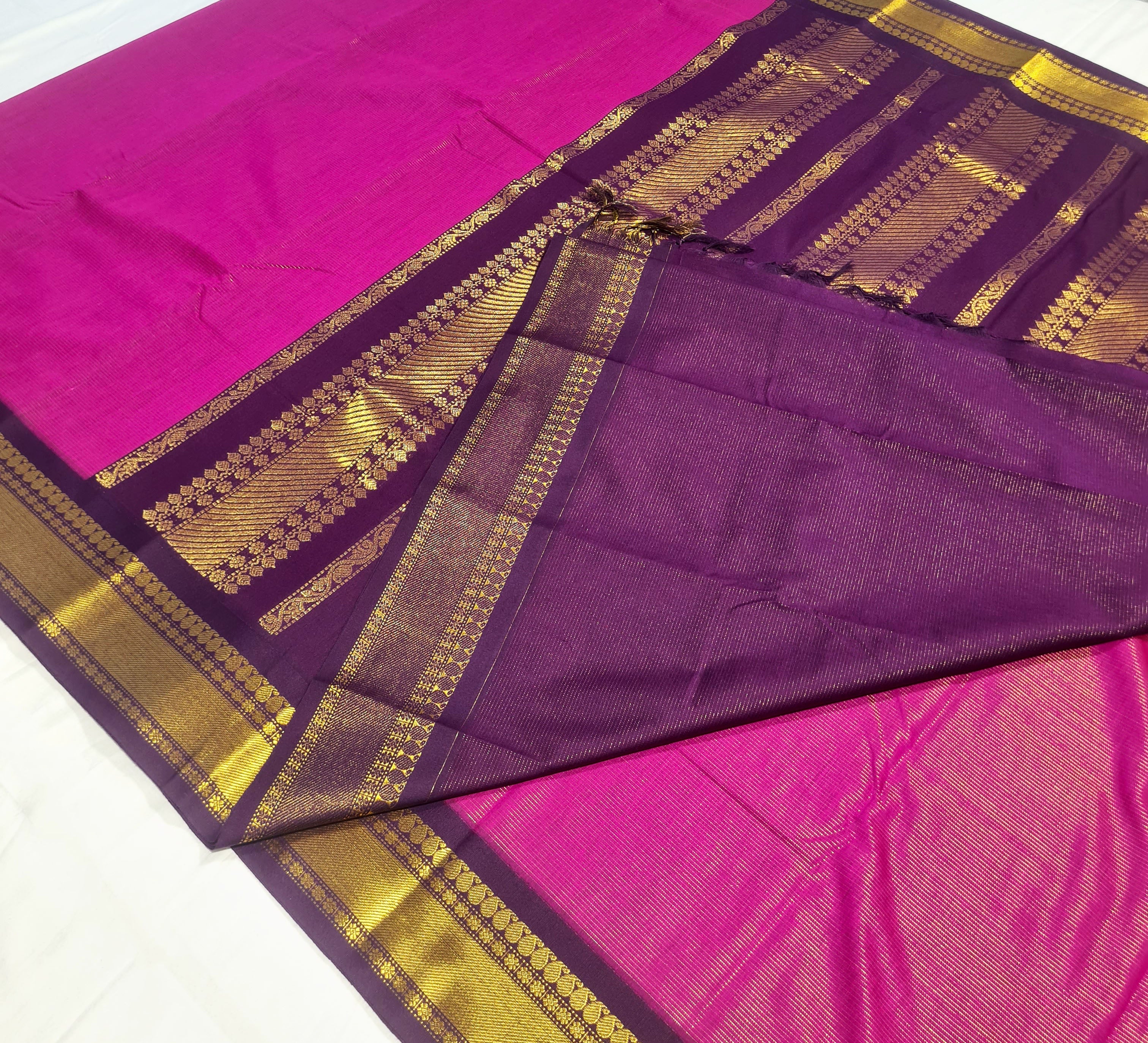 Kanchipuram Agarlic Cotton Sarees