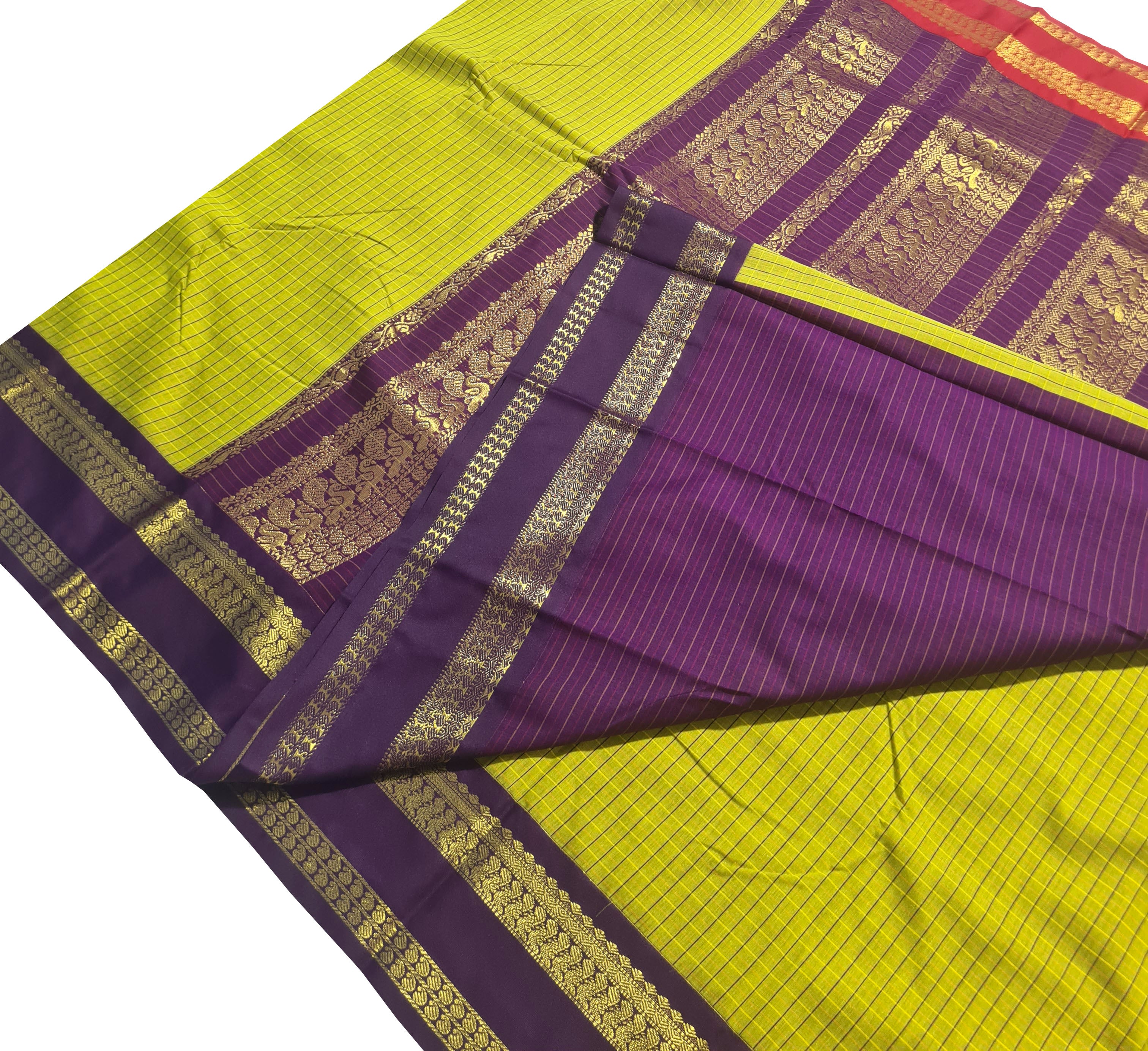 Kanchipuram Agarlic Cotton Sarees