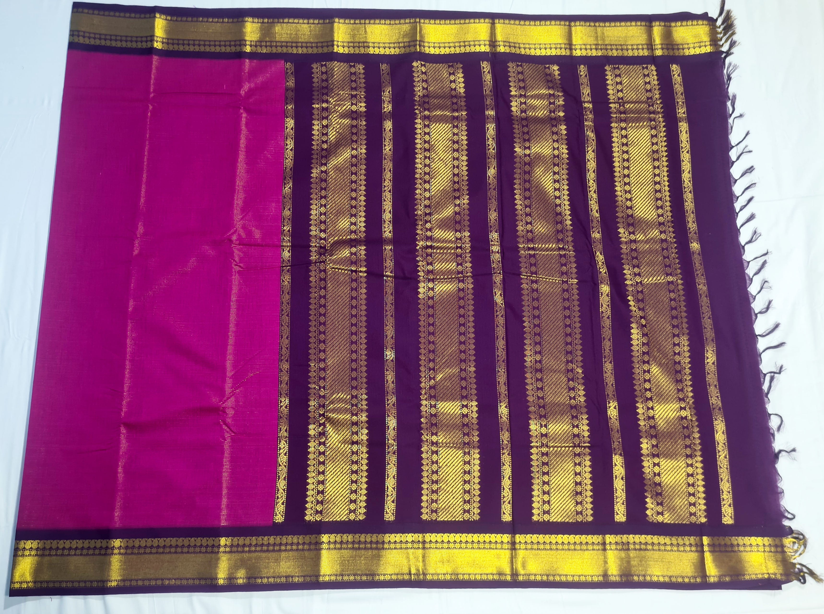 Kanchipuram Agarlic Cotton Sarees