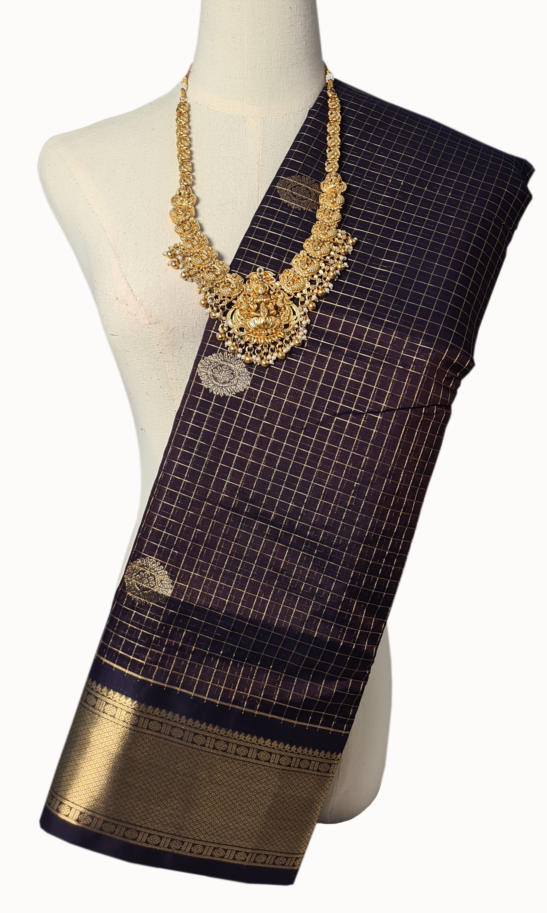 Vairaoosi Kanchipuram Pure Silk Cotton Saree