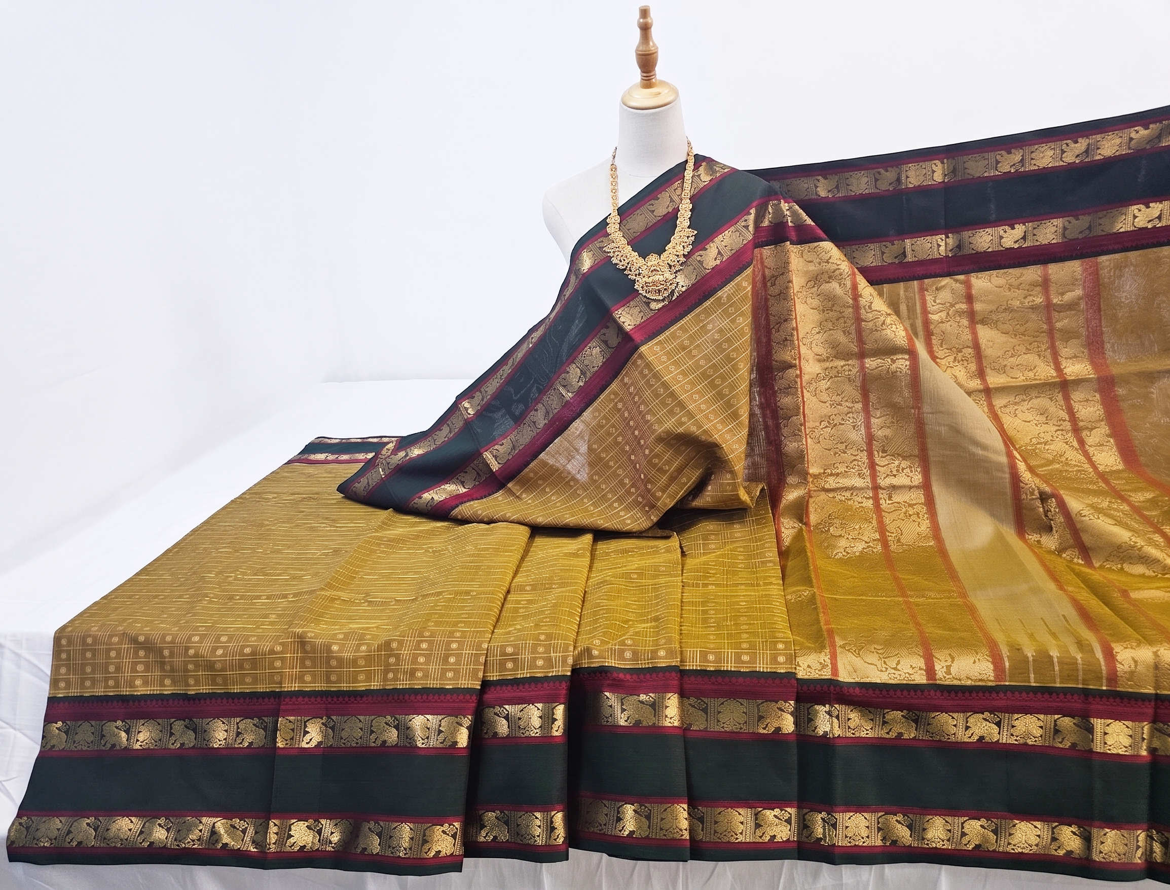 Kanchipuram Pure Silk Cotton Saree