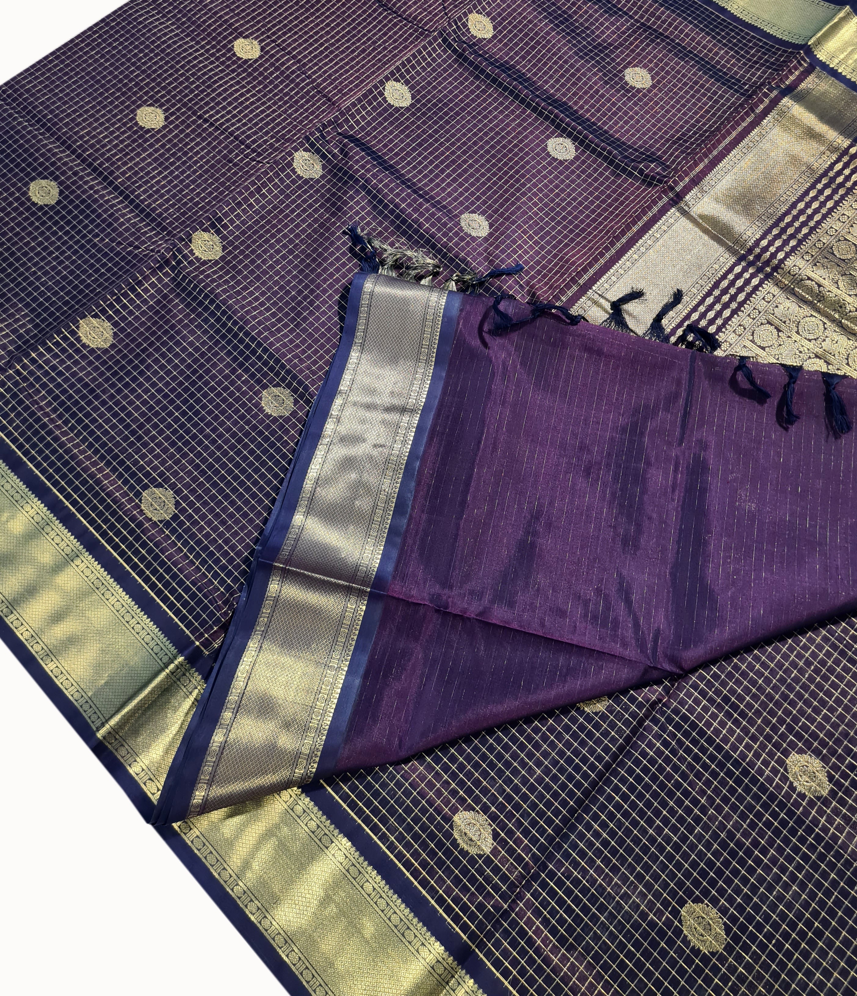 Vairaoosi Kanchipuram Pure Silk Cotton Saree