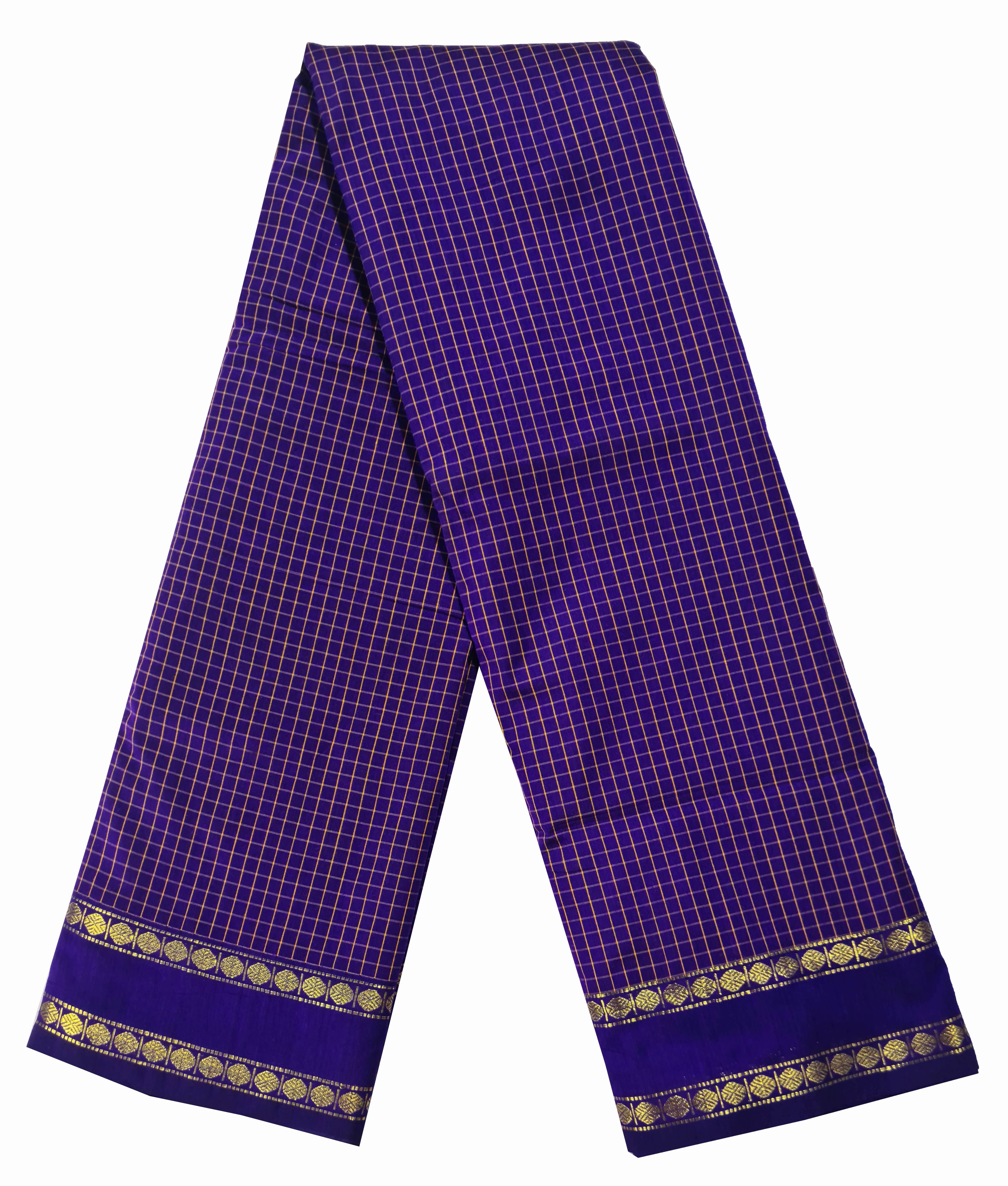 Kanchipuram Pure Cotton Saree With Blouse