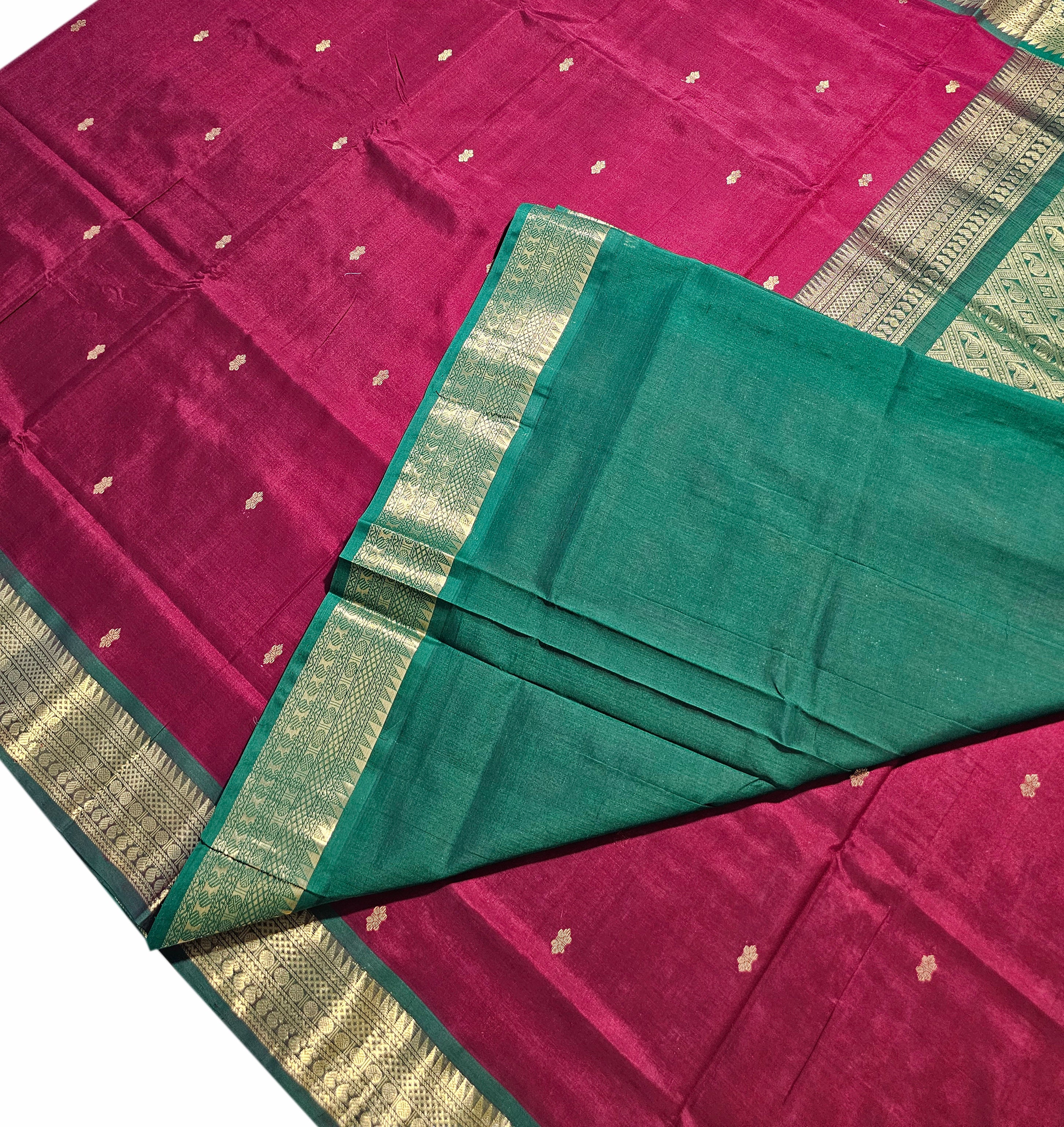 Kanchipuram Pure Silk Cotton Saree