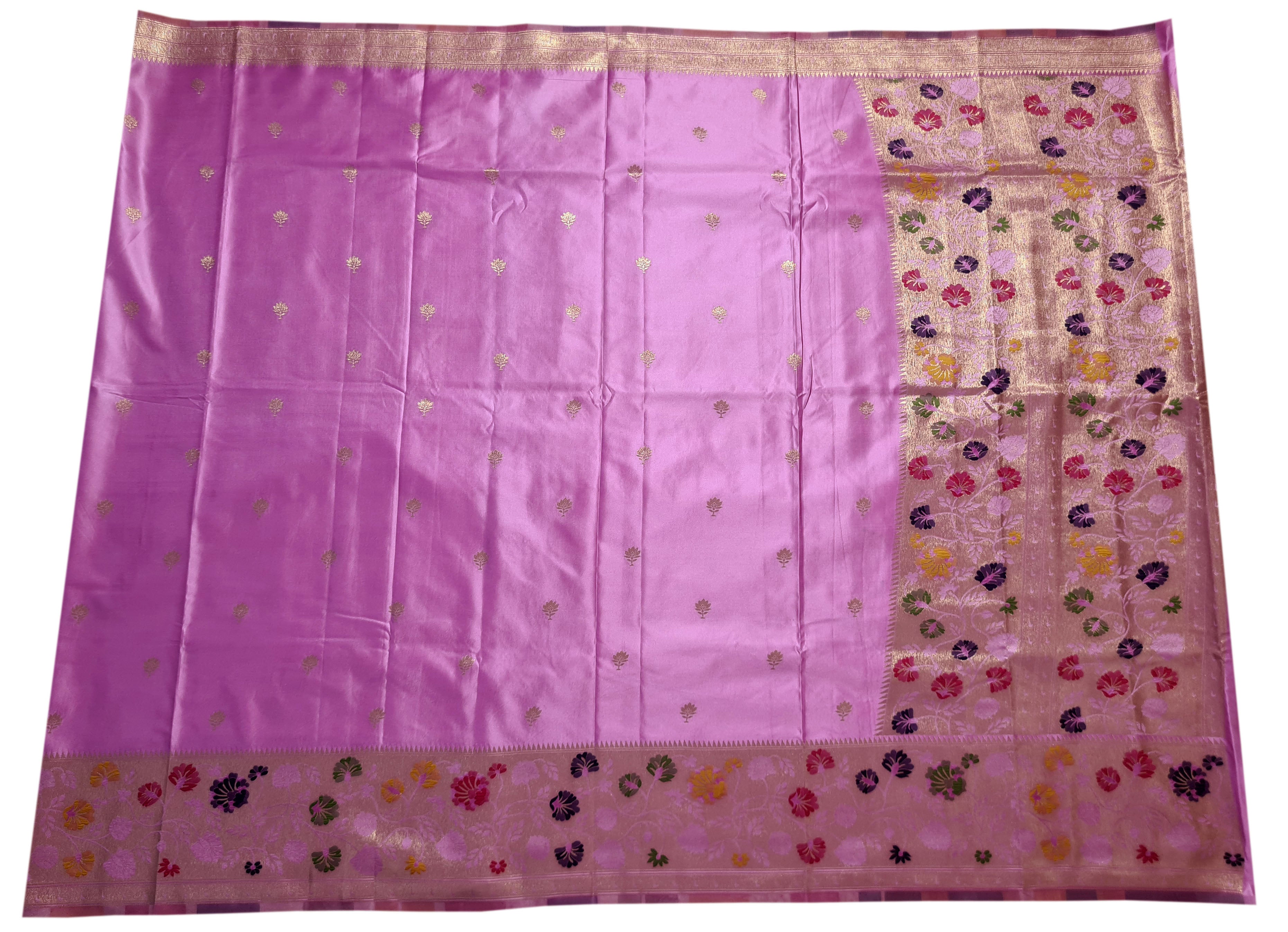 Bengaluru Crape Antic Silk Meena Sarees