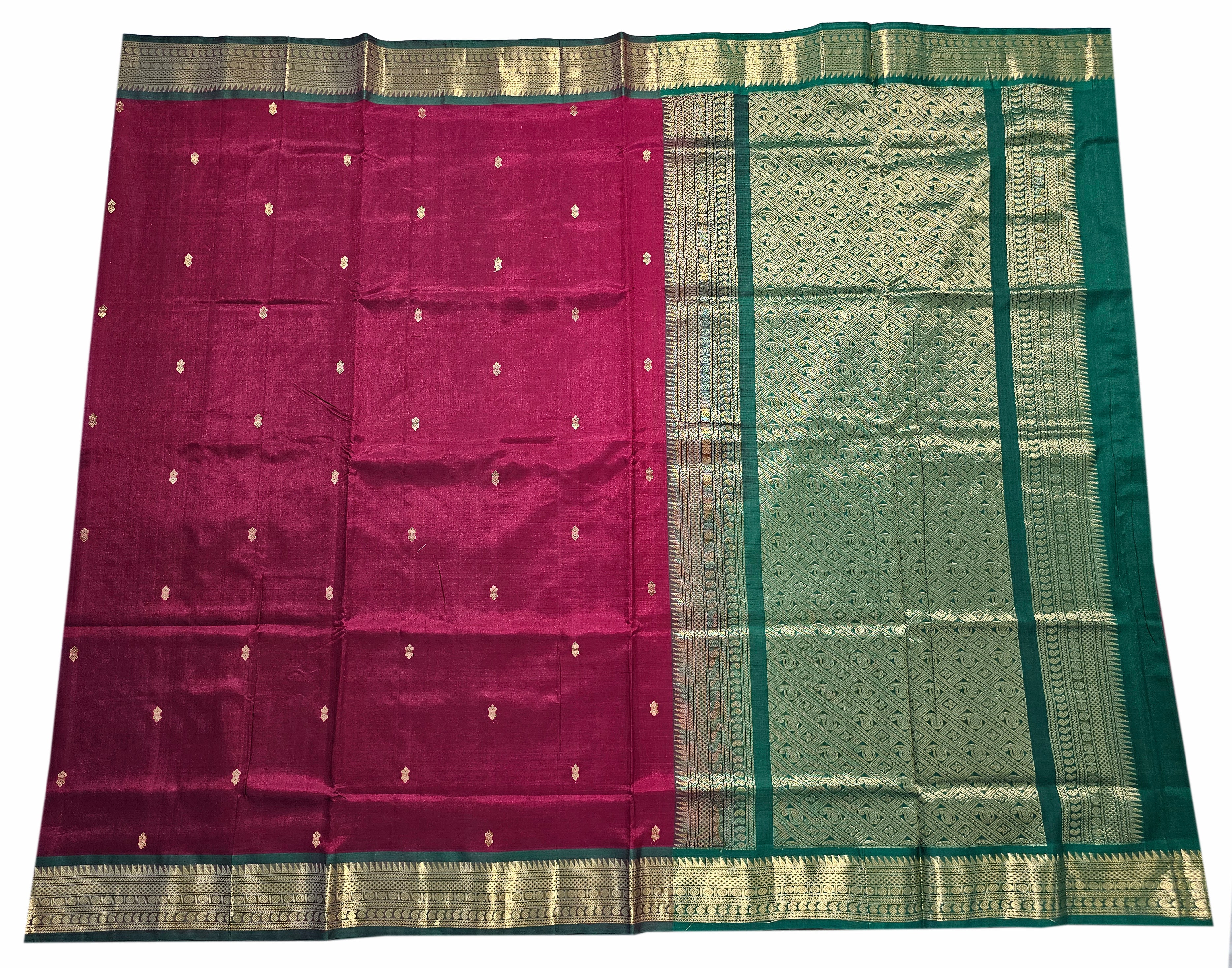 Kanchipuram Pure Silk Cotton Saree
