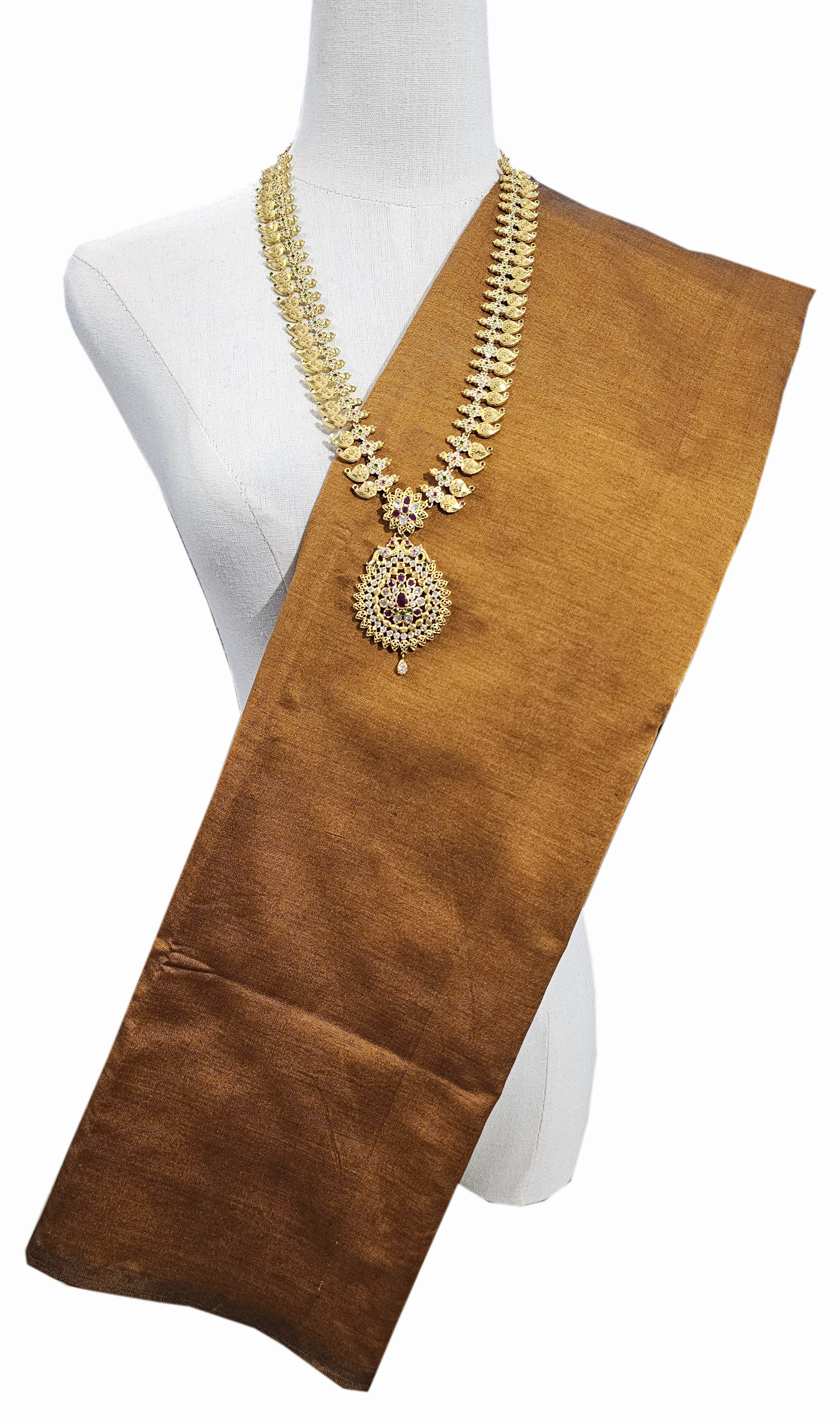 Kanchipuram Cotton Saree With Blouse