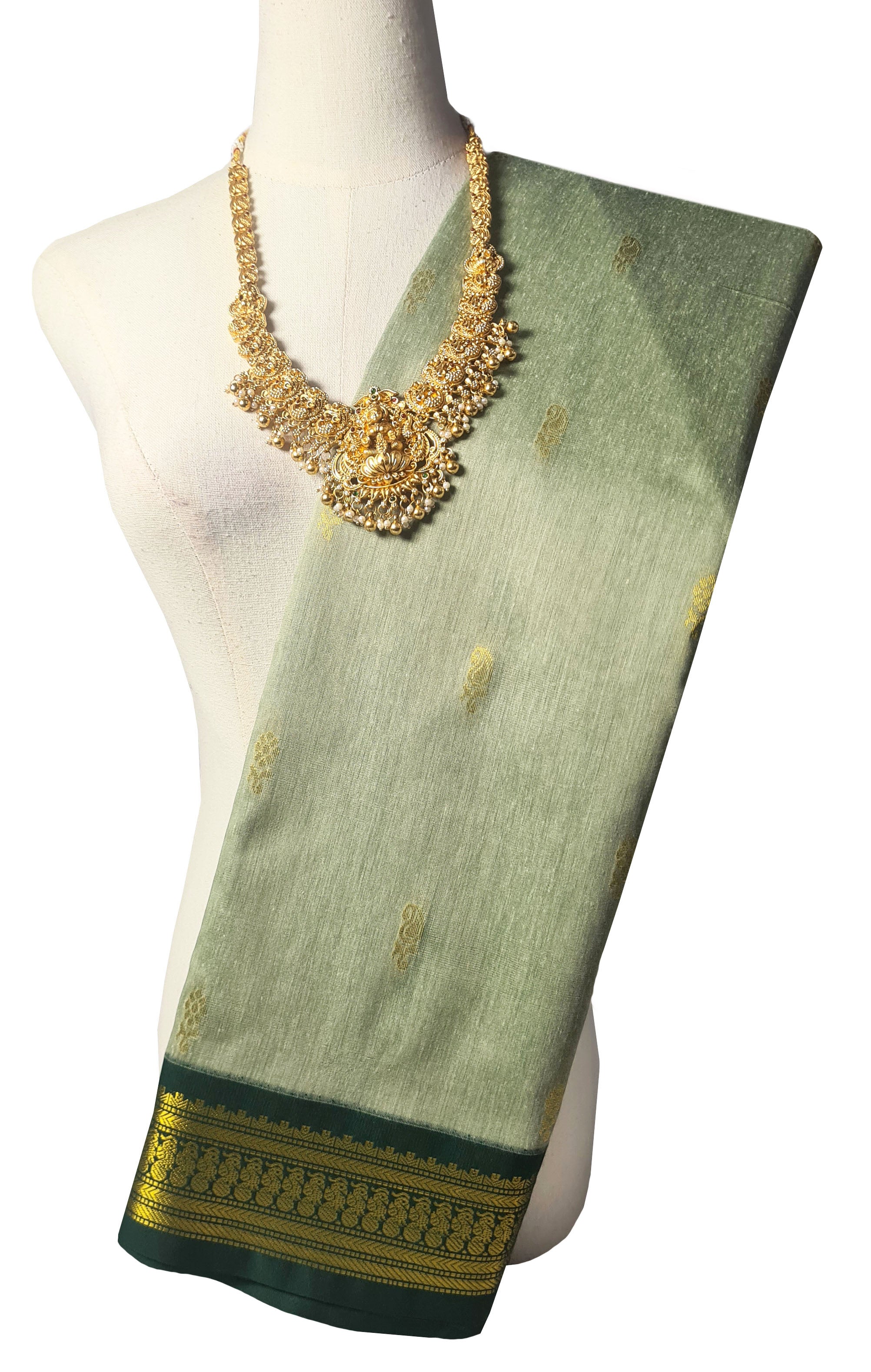 Vairaoosi Agarlic Cotton Silk Sarees