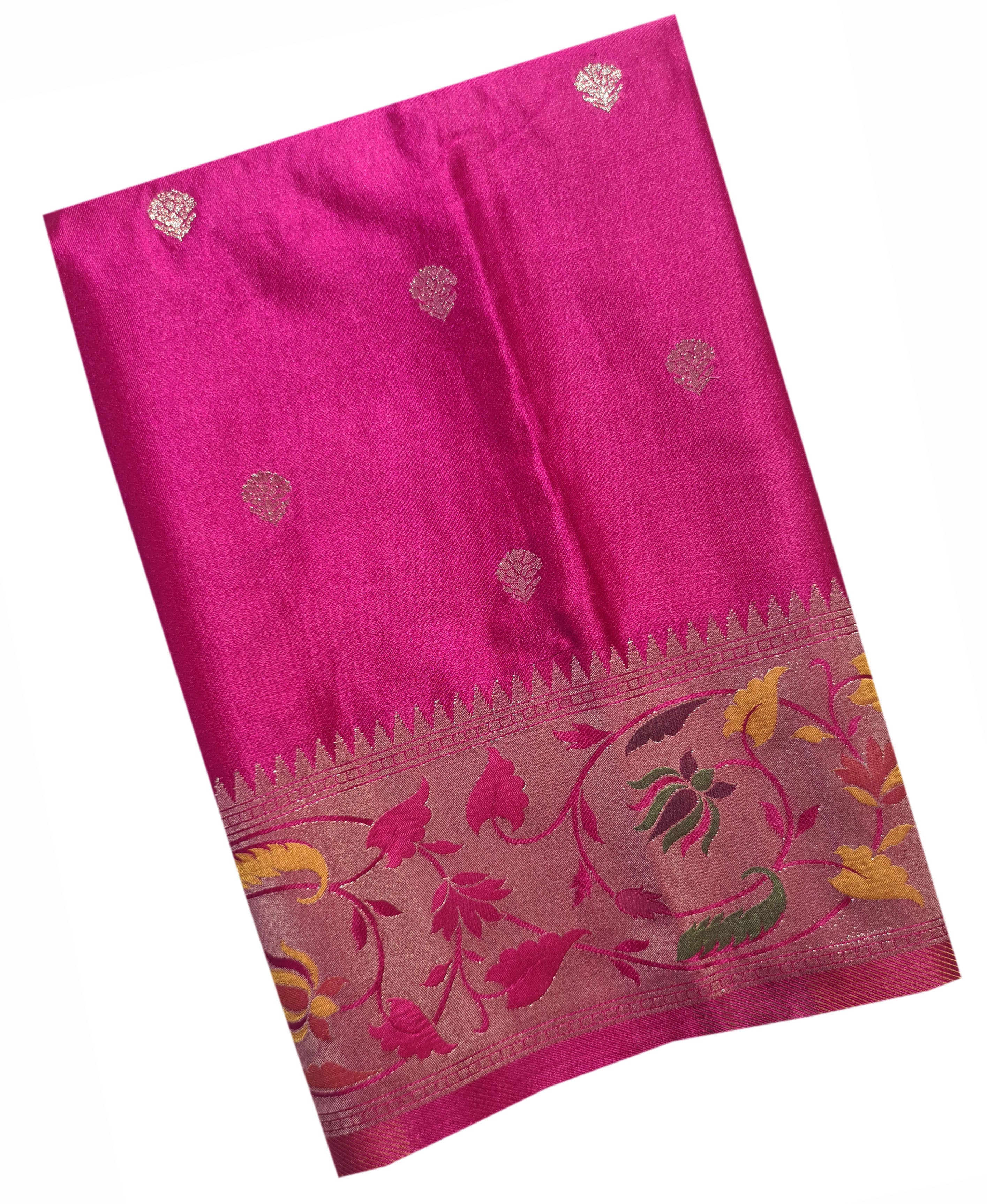 Bengaluru Crape Antic Silk Meena Sarees