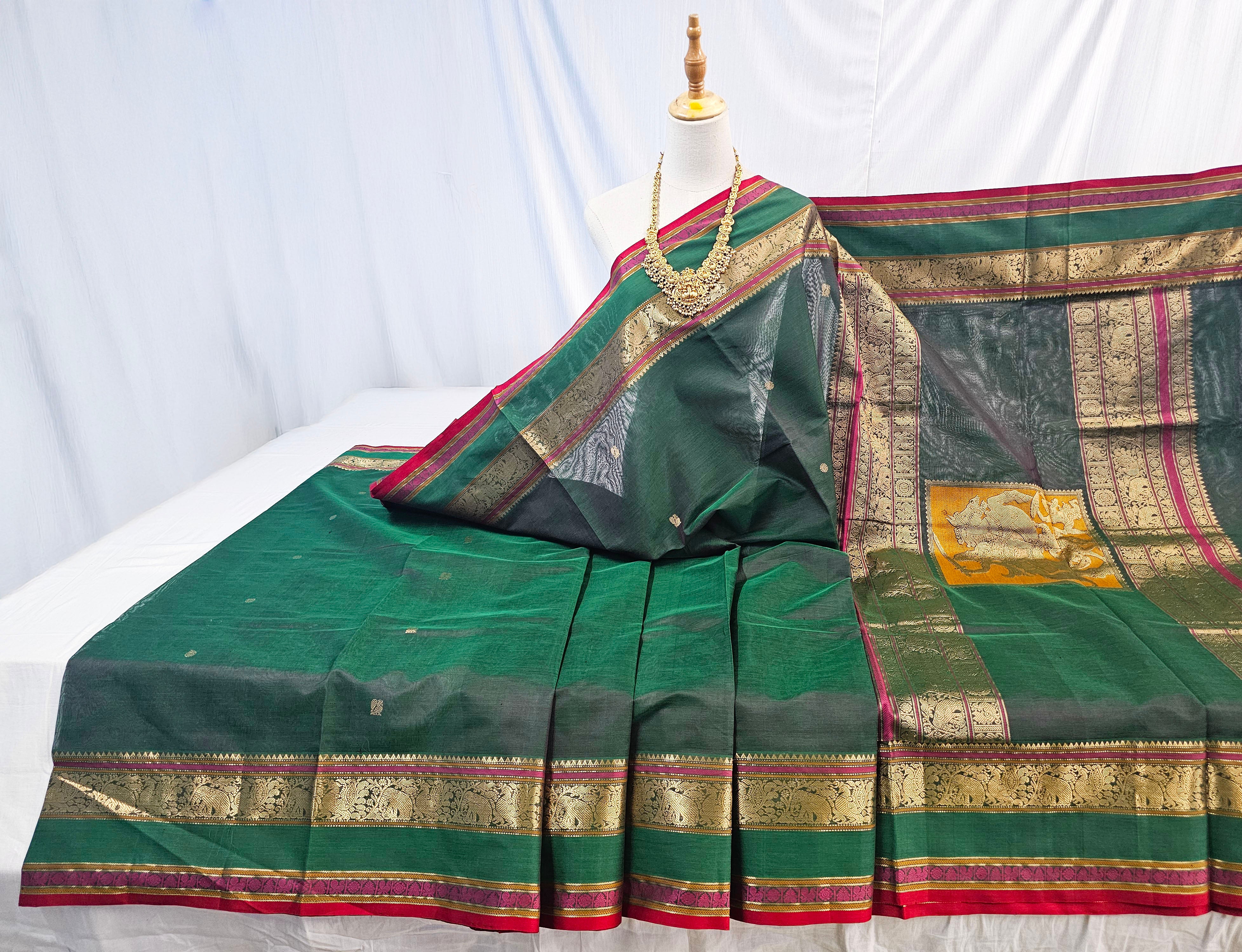 Kanchipuram Pure Silk Cotton Saree