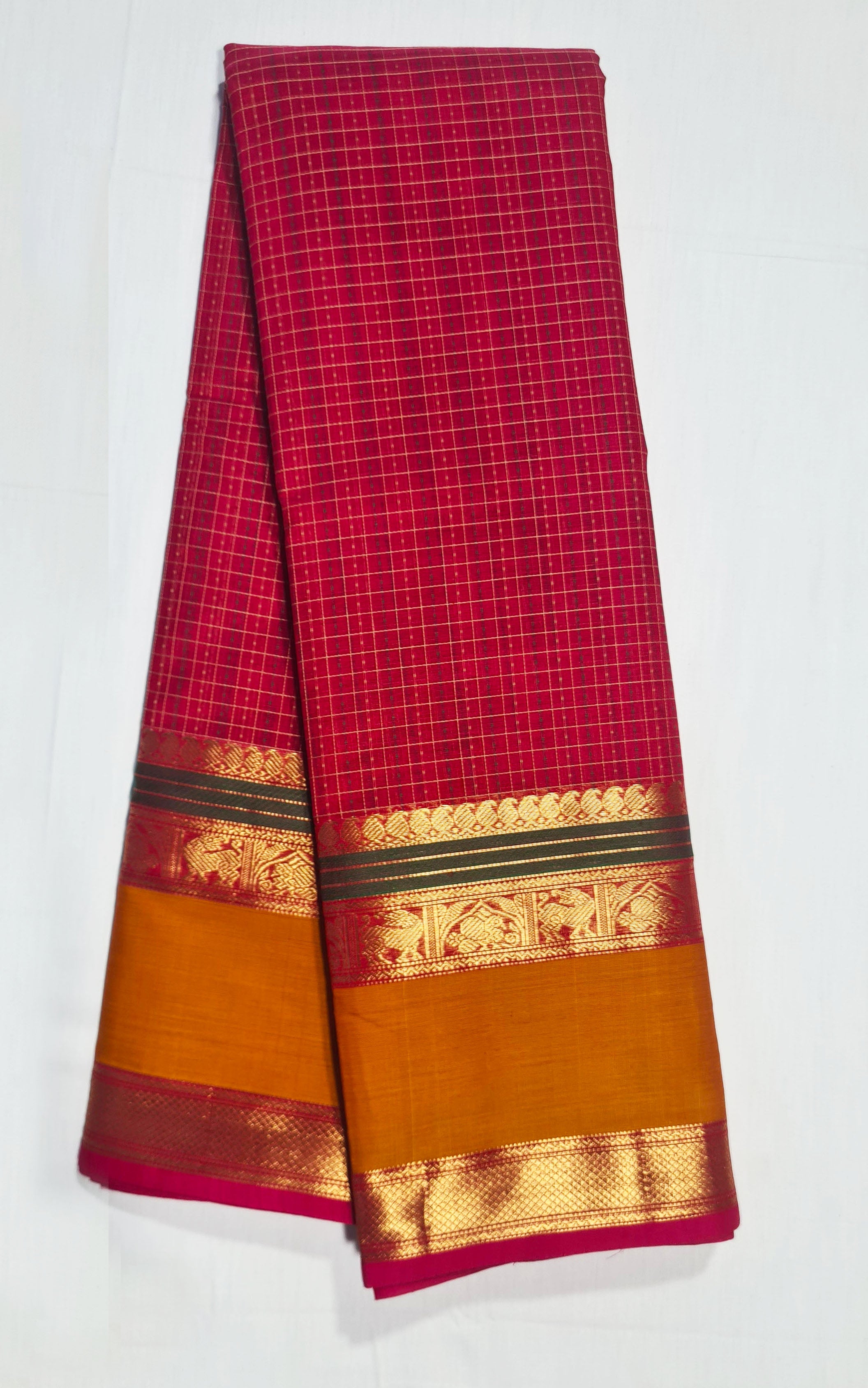 Kanchipuram Pure Silk Cotton Saree