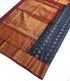 Kanchi Vegan Silk Saree With Contrast Blouse and Rich Jari Pallu