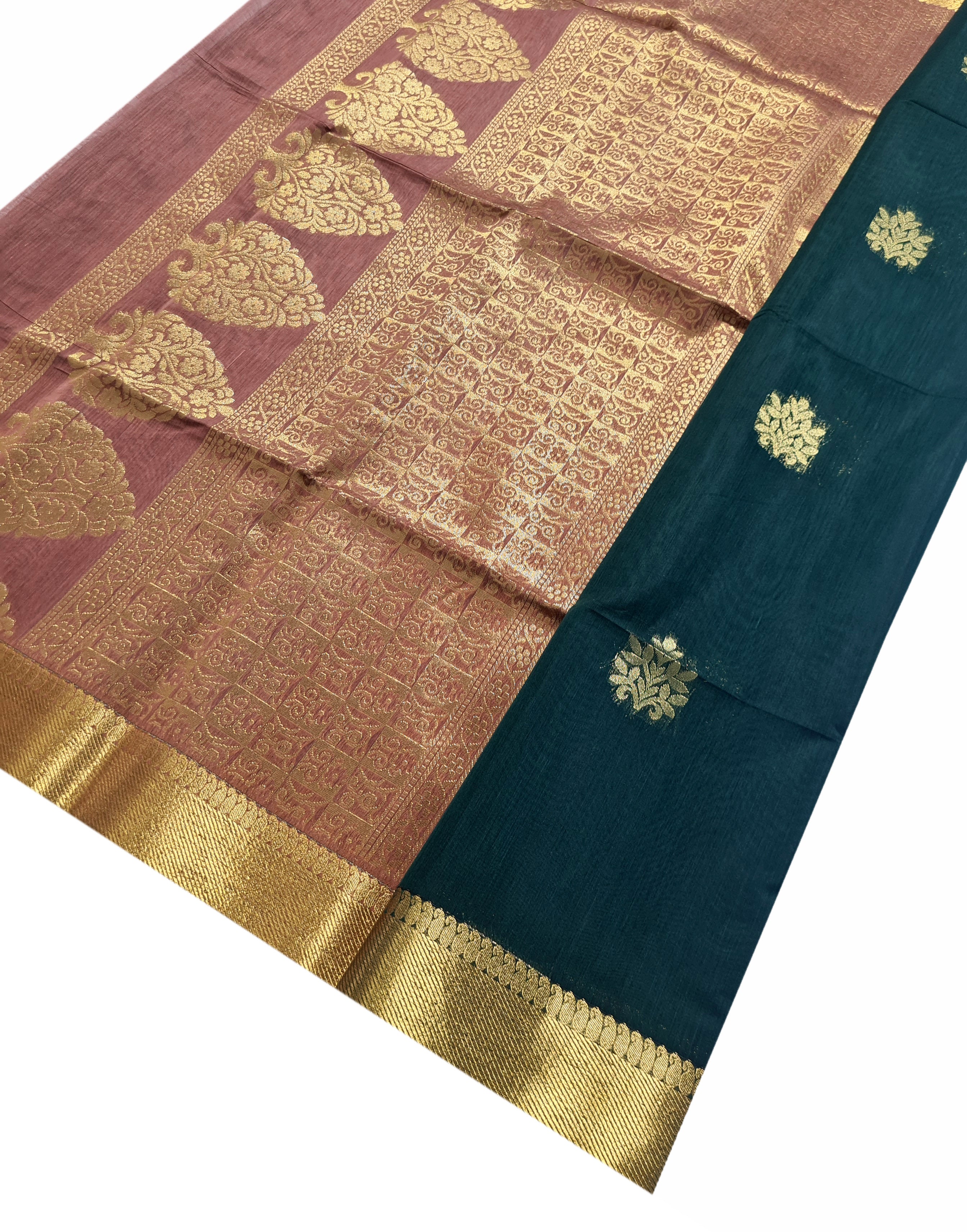 Contrast Cotton sarees