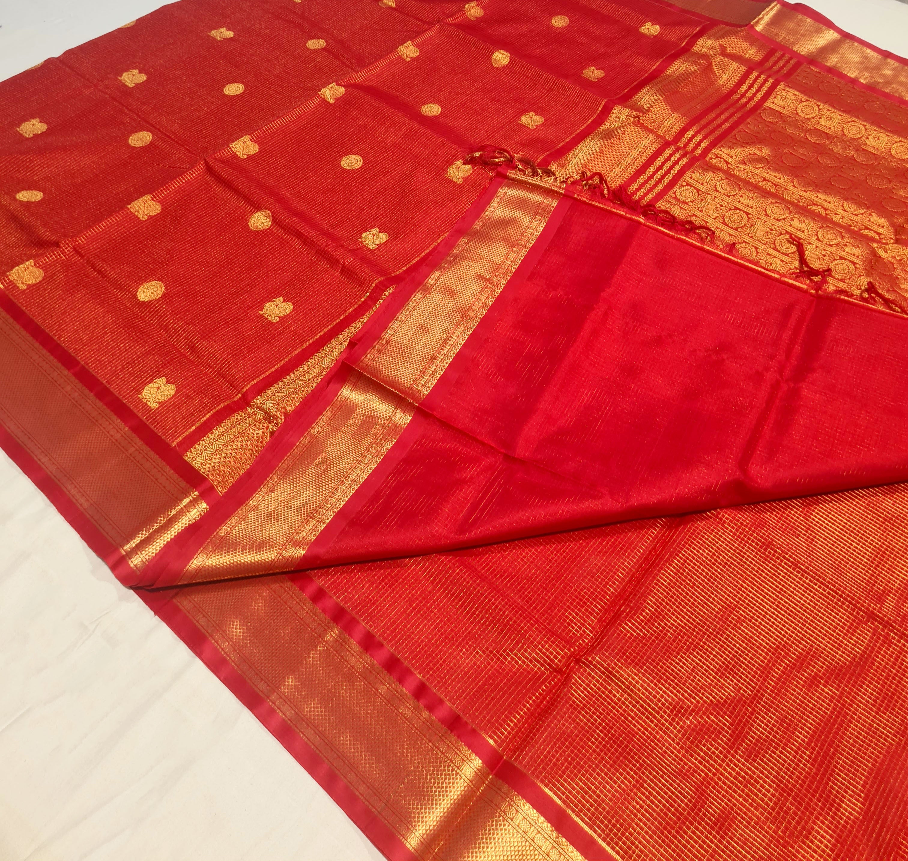 Kanchipuram Pure Silk Cotton Saree