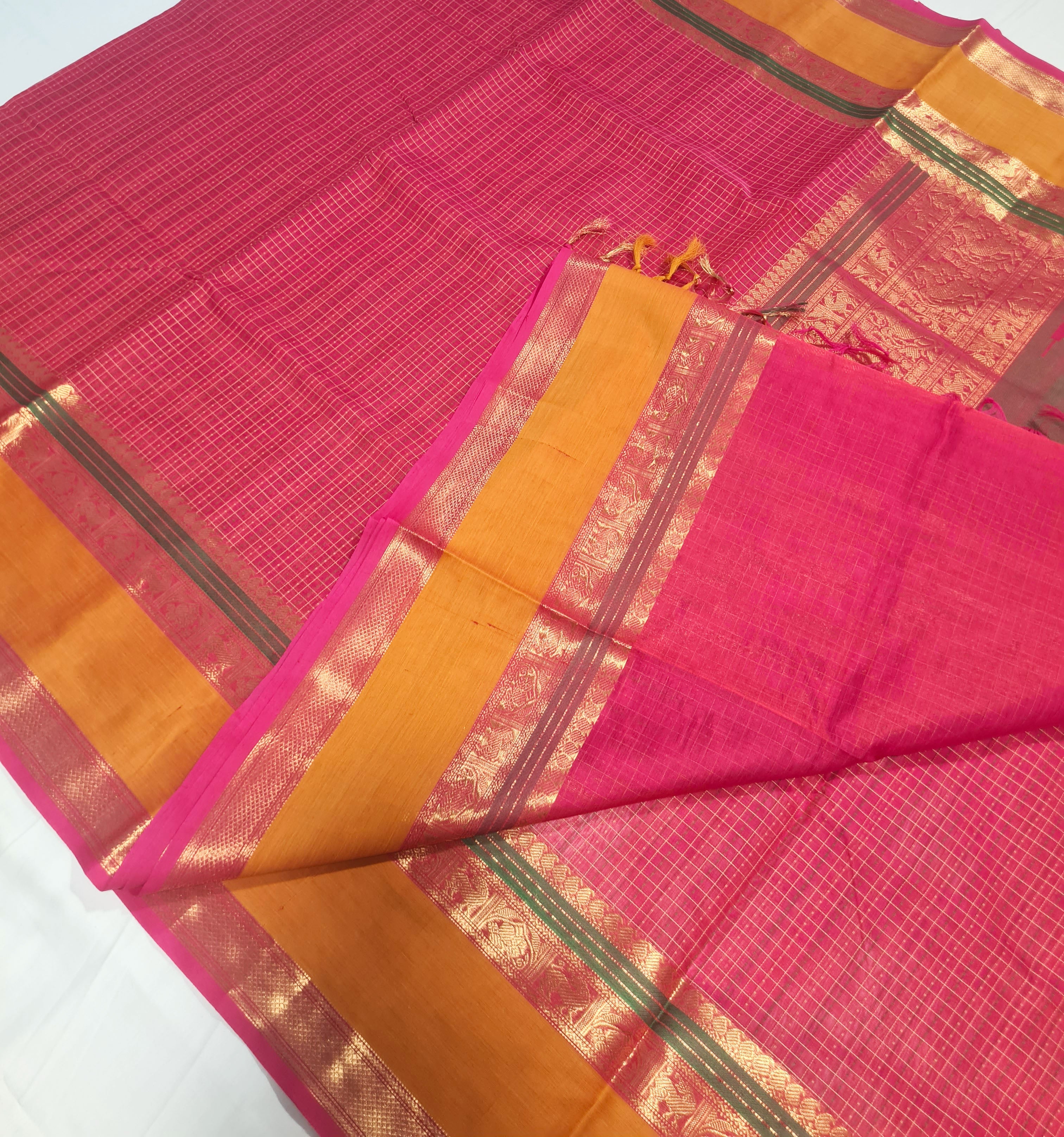 Kanchipuram Pure Silk Cotton Saree