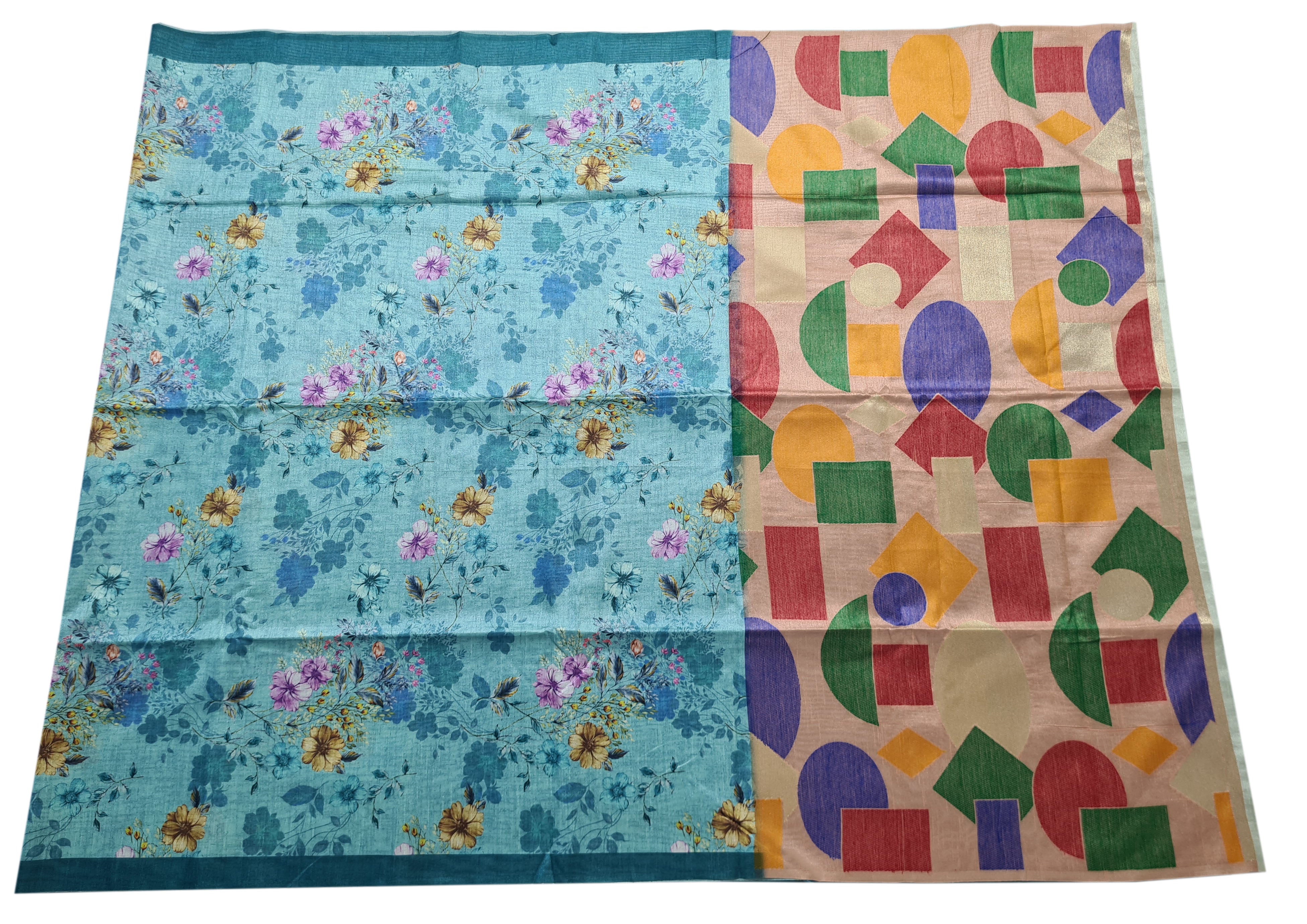 Semi Tussar  Antic Design Sarees